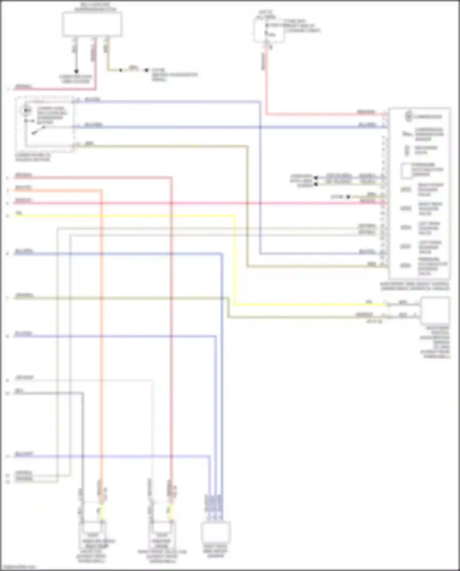 Wiring diagram left rear solenoid valve for BMW X5 M F95 (2019-2023) (1 of 1)