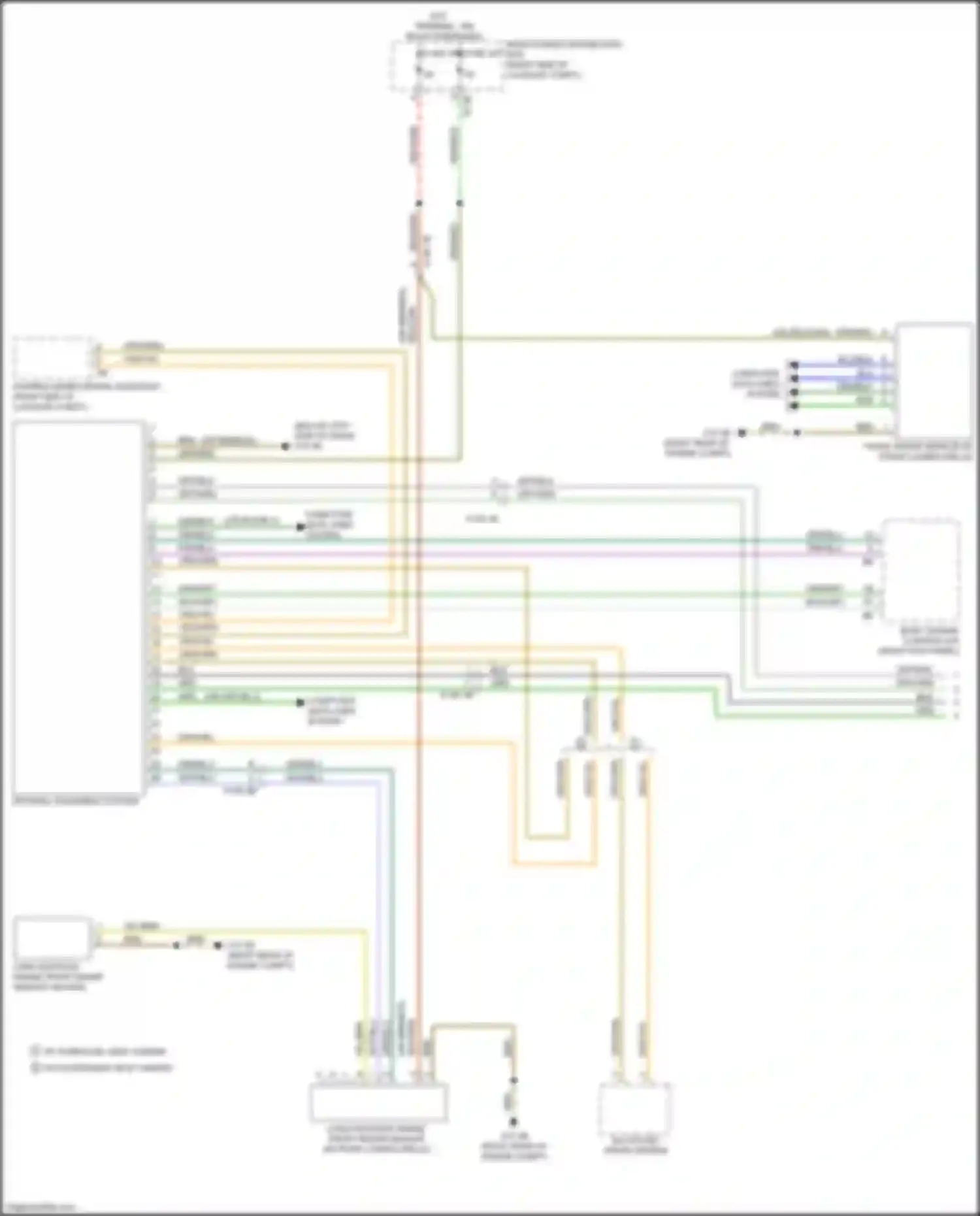 Wiring diagram long- distance range front radar sensor heating for BMW X5 M F95 (2019-2023) (1 of 3)