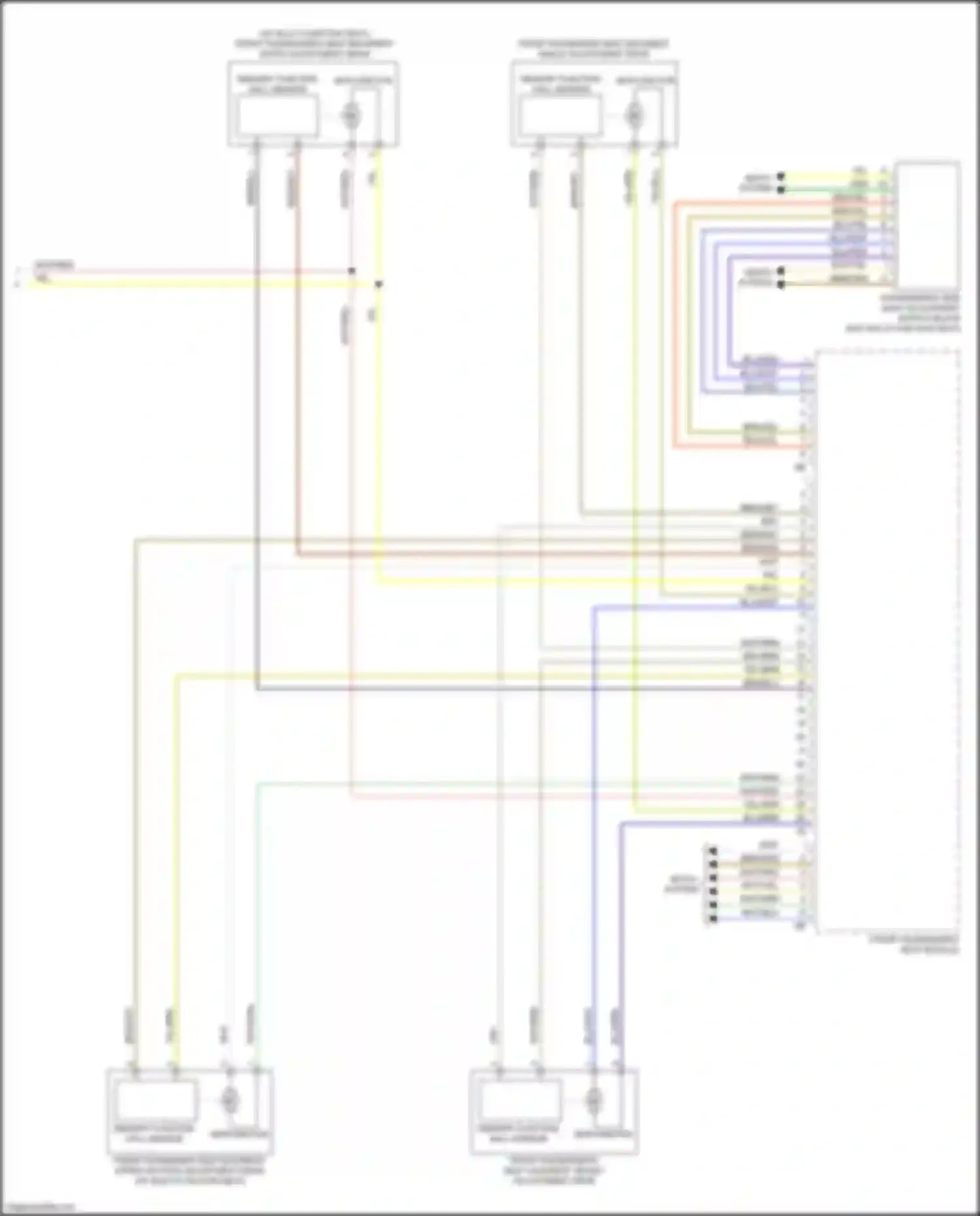 Wiring diagram memory function hall sensor for BMW X5 M F95 (2019-2023) (4 of 4)