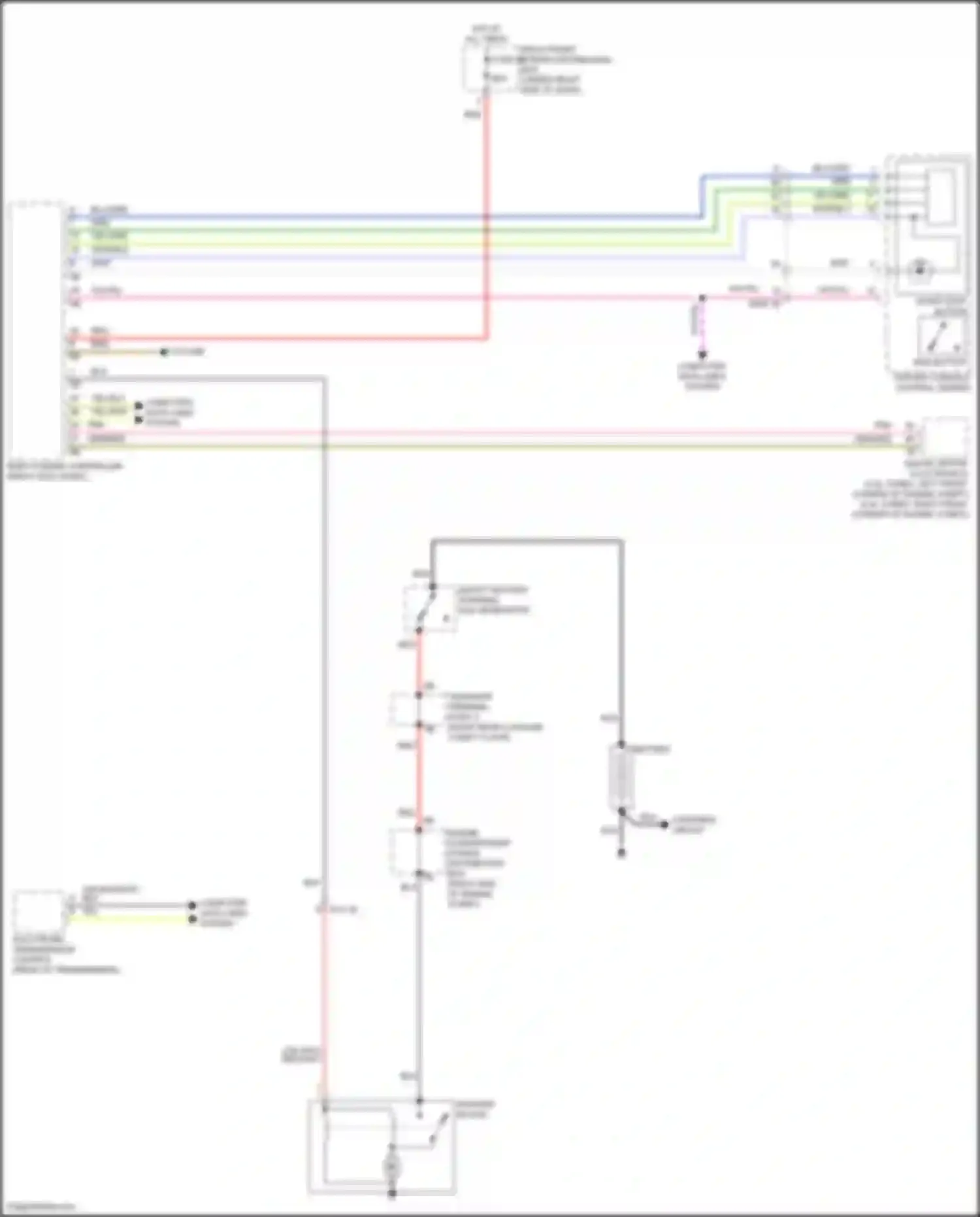 Wiring diagram msa button for BMW X5 M F95 (2019-2023) (1 of 1)