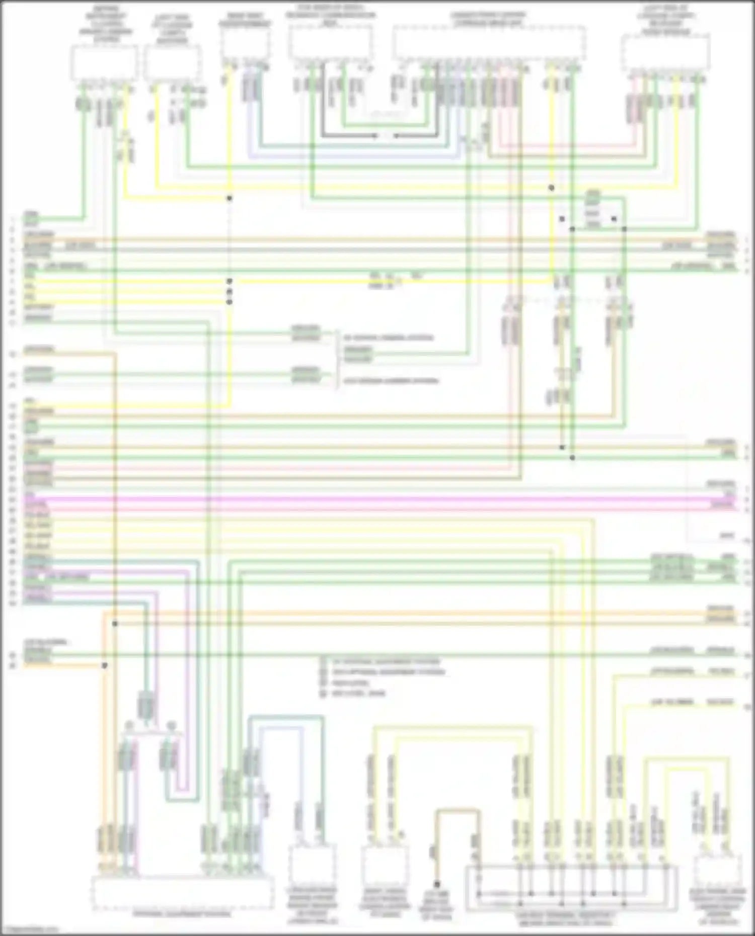 Wiring diagram optional equipment system for BMW X5 M F95 (2019-2023) (4 of 5)
