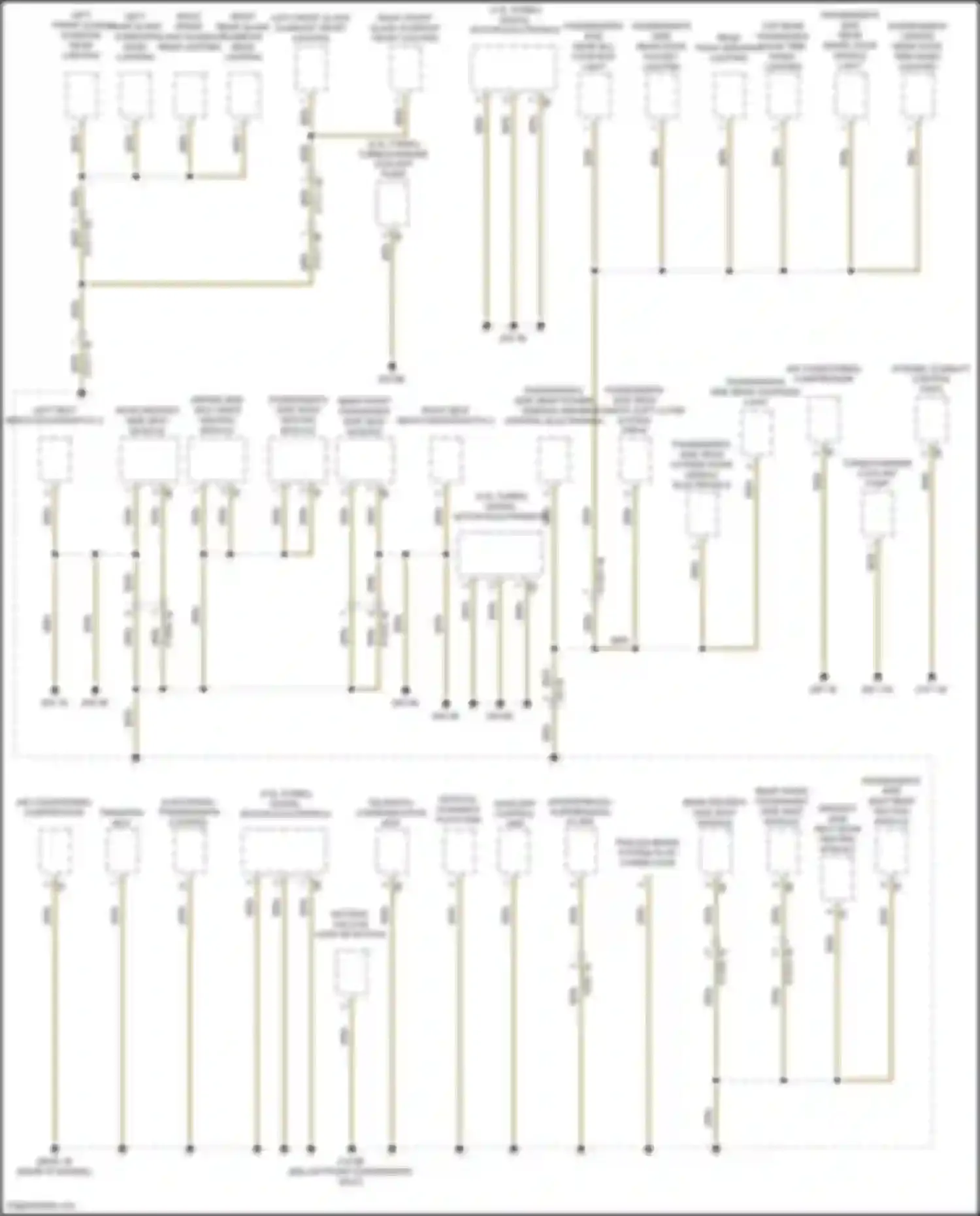 Wiring diagram rear driver's side seat module for BMW X5 M F95 (2019-2023) (1 of 7)