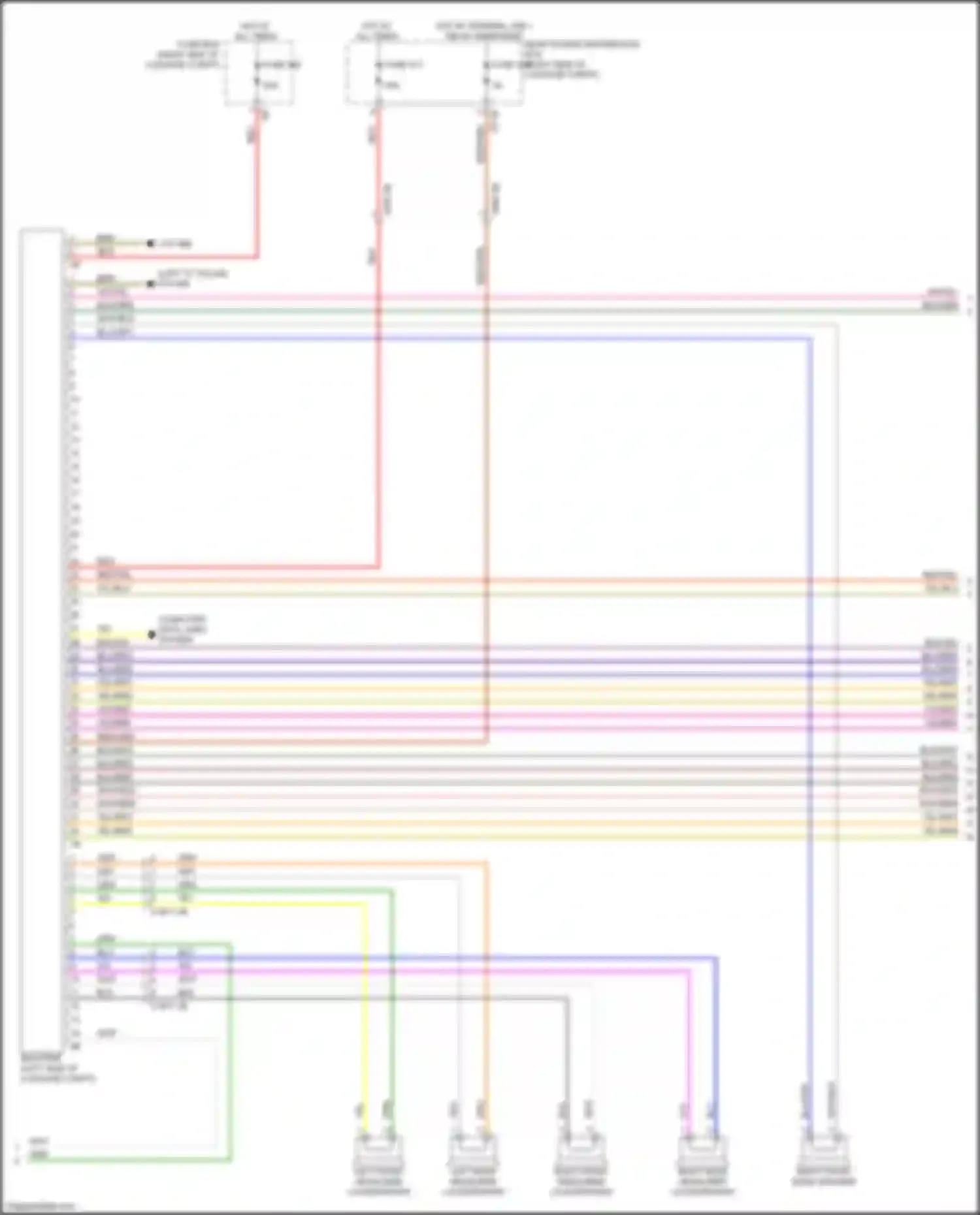 Wiring diagram right front headliner loudspeaker for BMW X5 M F95 (2019-2023) (1 of 2)