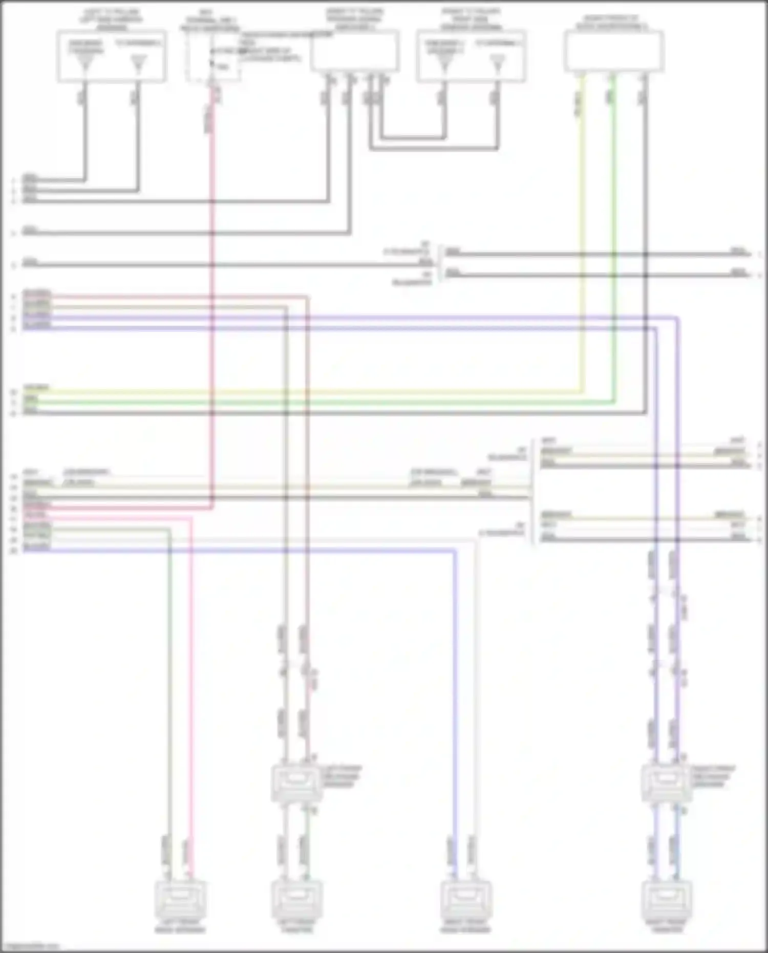 Wiring diagram right front tweeter for BMW X5 M F95 (2019-2023) (1 of 6)