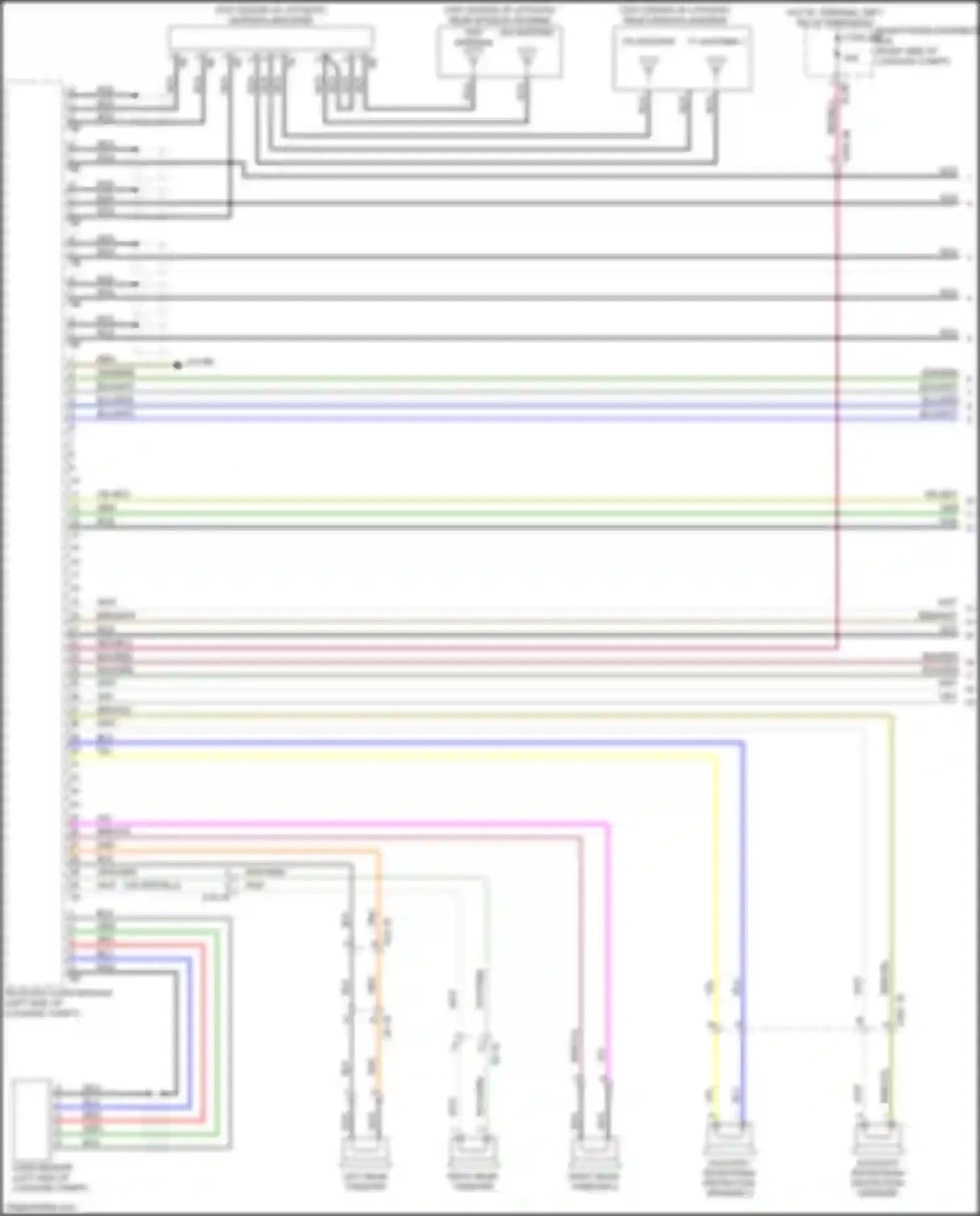Wiring diagram right rear tweeter 2 for BMW X5 M F95 (2019-2023) (1 of 2)