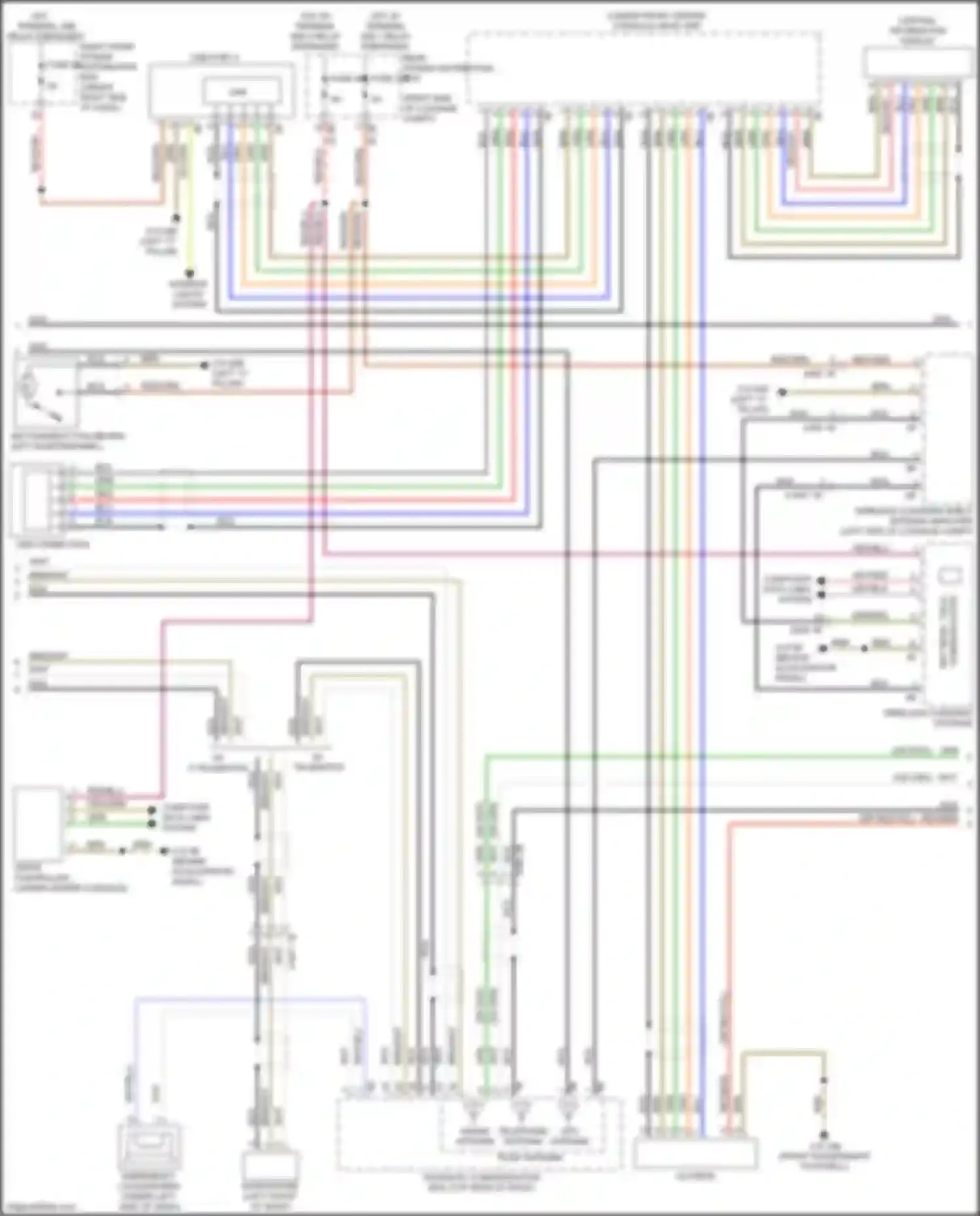Wiring diagram usb connection for BMW X5 M F95 (2019-2023) (1 of 6)