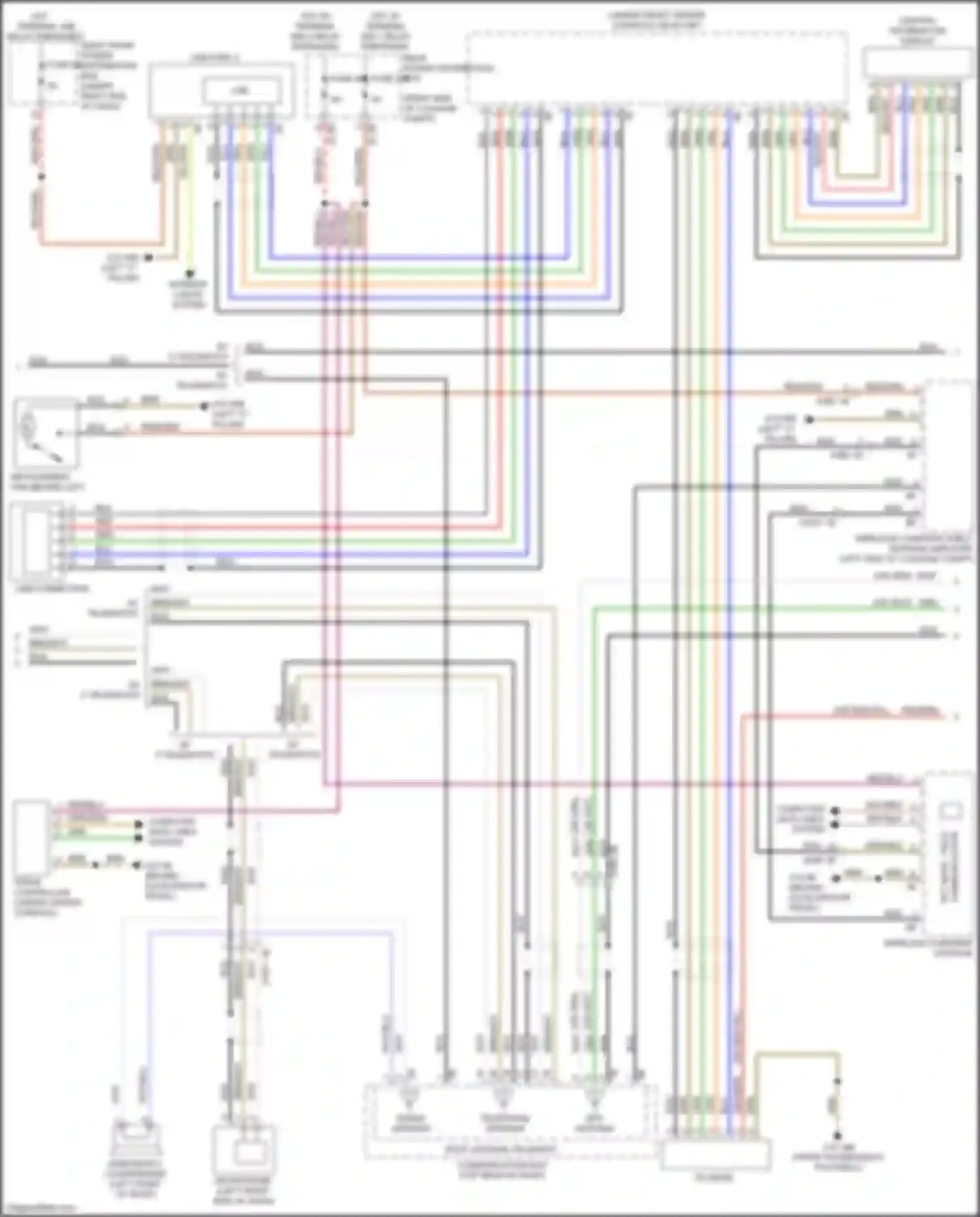 Wiring diagram usb connection for BMW X5 M F95 (2019-2023) (3 of 6)