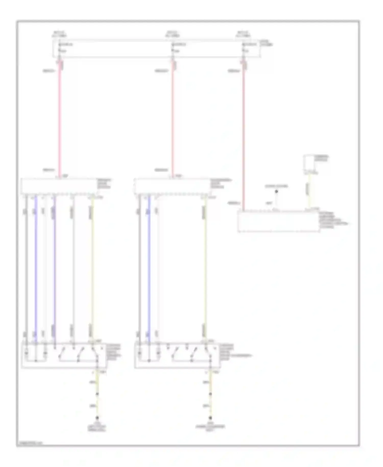 X5 BMW E53 facelift (2003-2007): Anti-theft & central locking circuit (1 of 3)