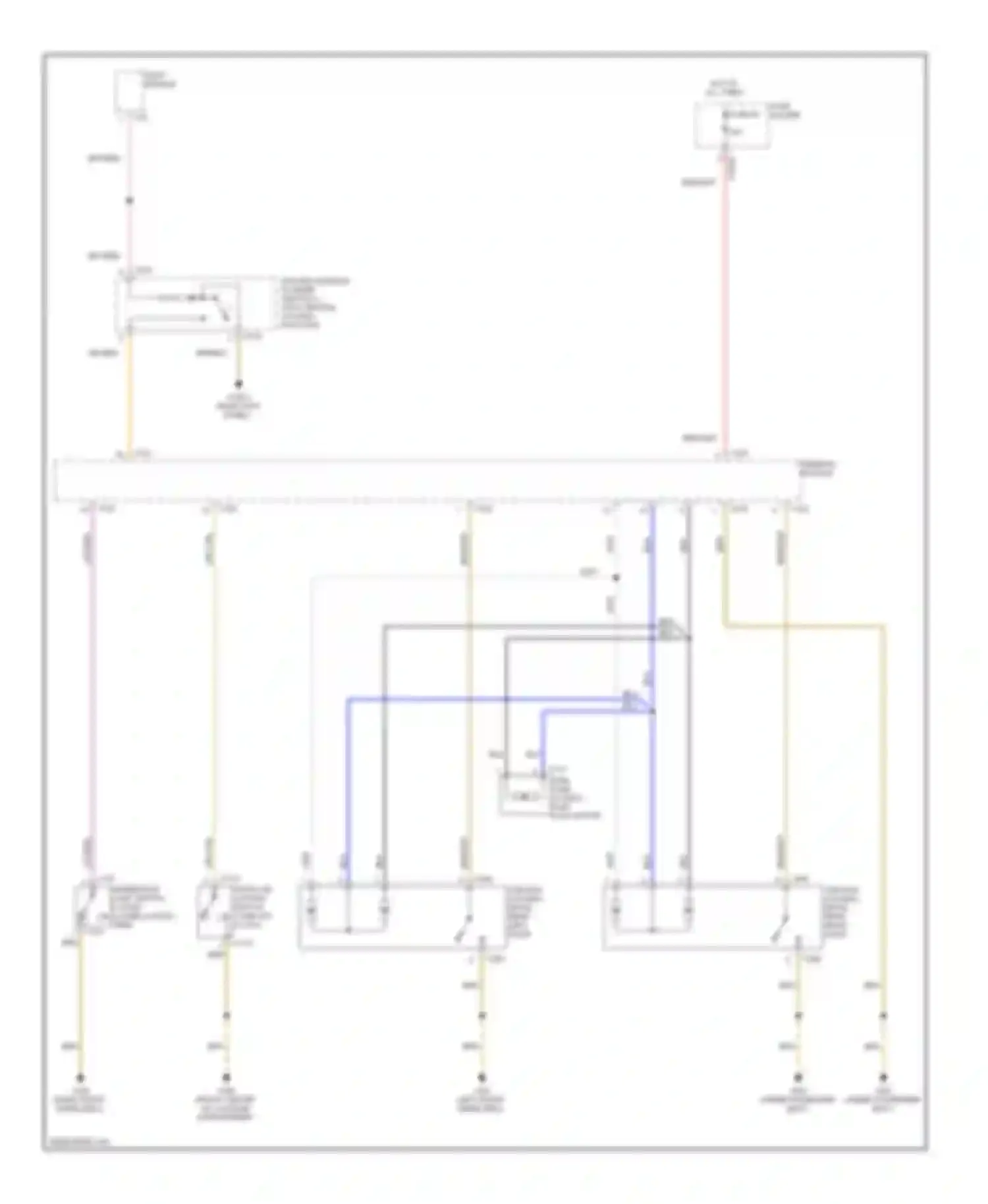 X5 BMW E53 facelift (2003-2007): Anti-theft & central locking circuit (2 of 3)