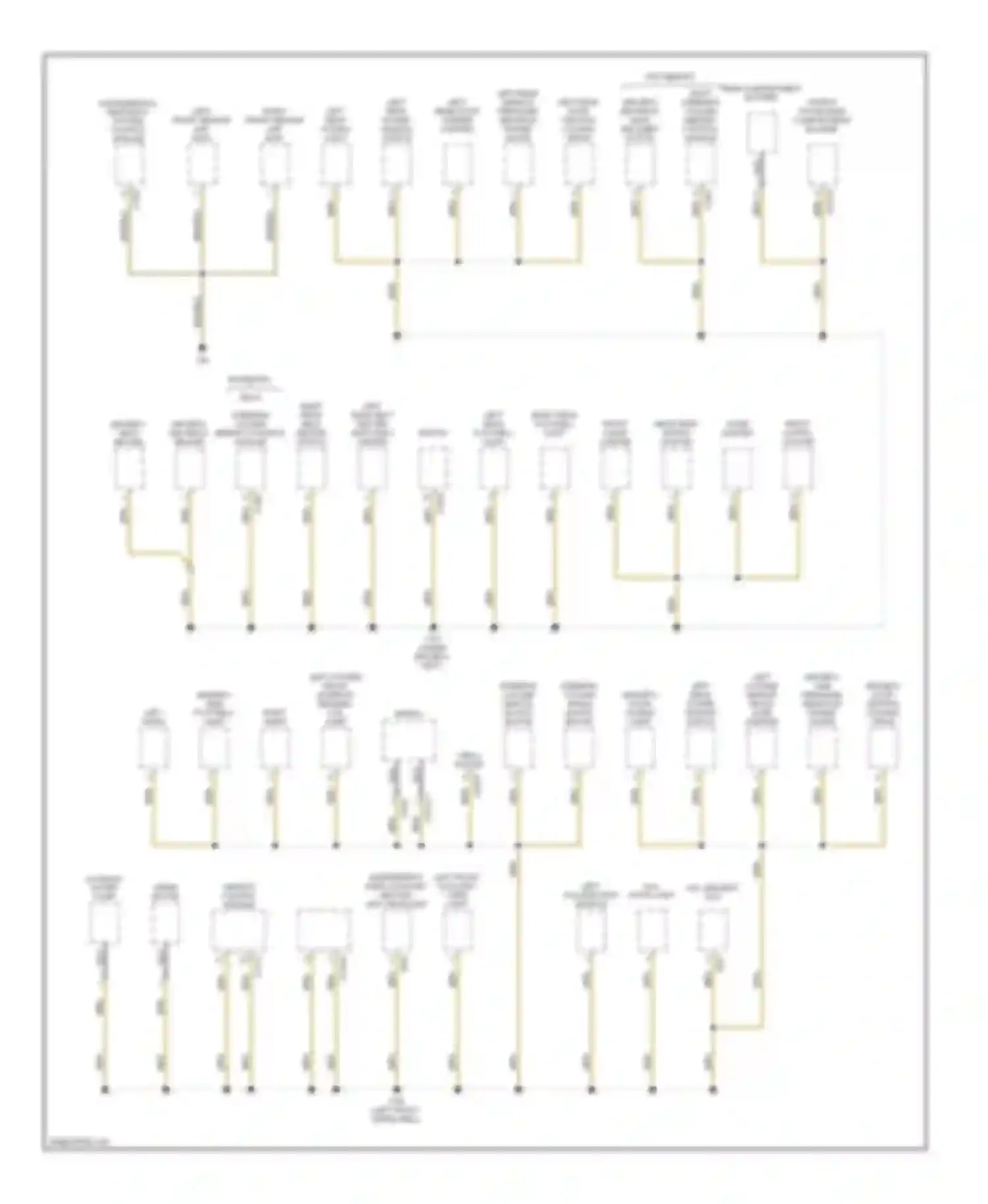 X5 BMW E53 facelift (2003-2007): Ground distribution circuit (1 of 5)