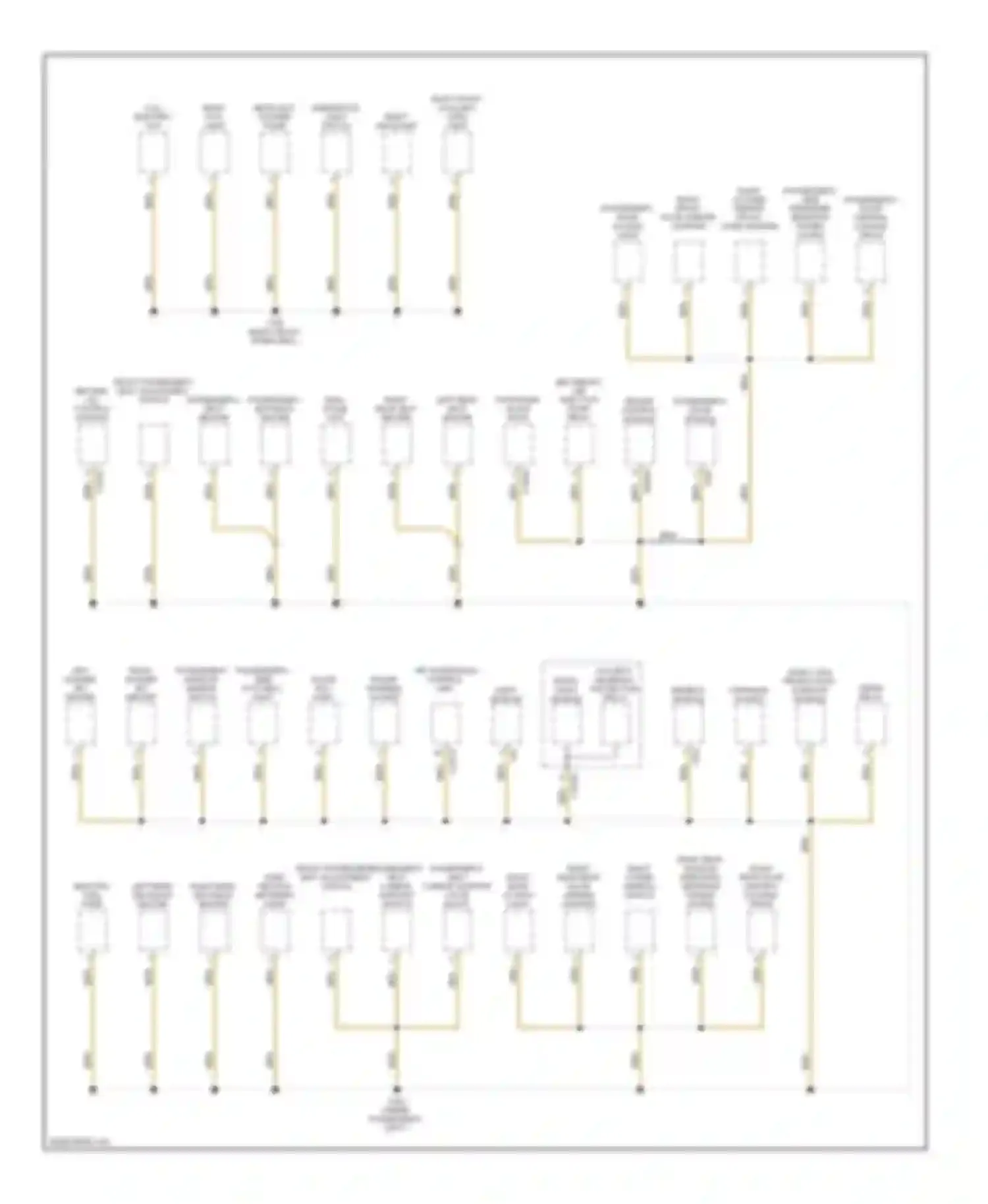 X5 BMW E53 facelift (2003-2007): Ground distribution circuit (2 of 5)