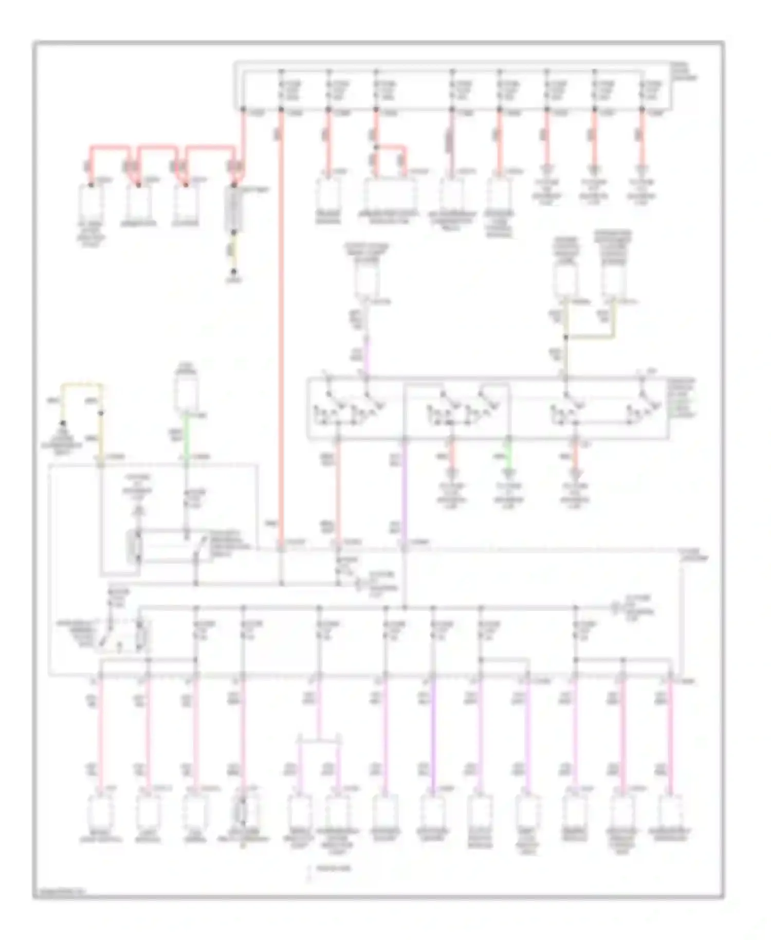 X5 BMW E53 facelift (2003-2007): 4.8l, power distribution circuit (1 of 6)