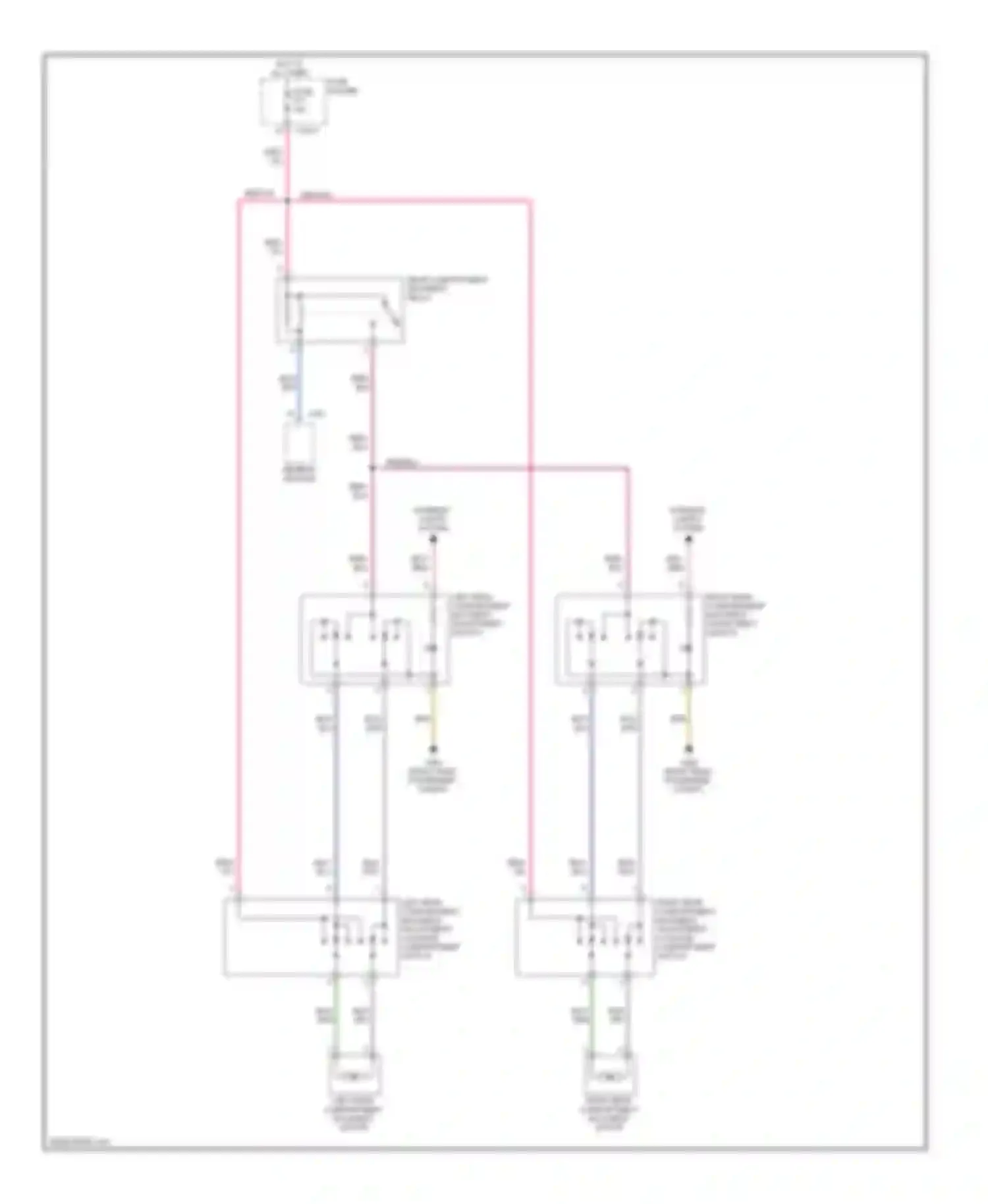 X5 BMW E53 facelift (2003-2007): Rear power seat circuit