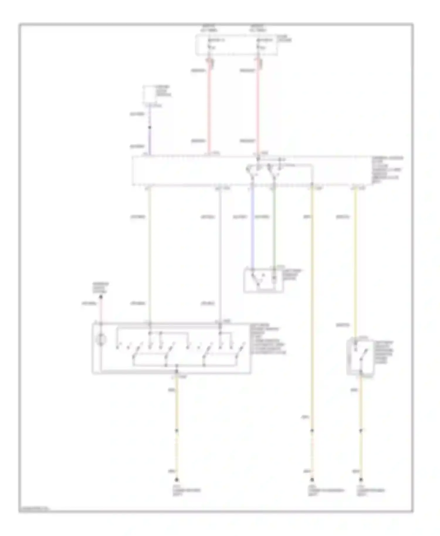 X5 BMW E53 facelift (2003-2007): Power windows circuit (2 of 3)