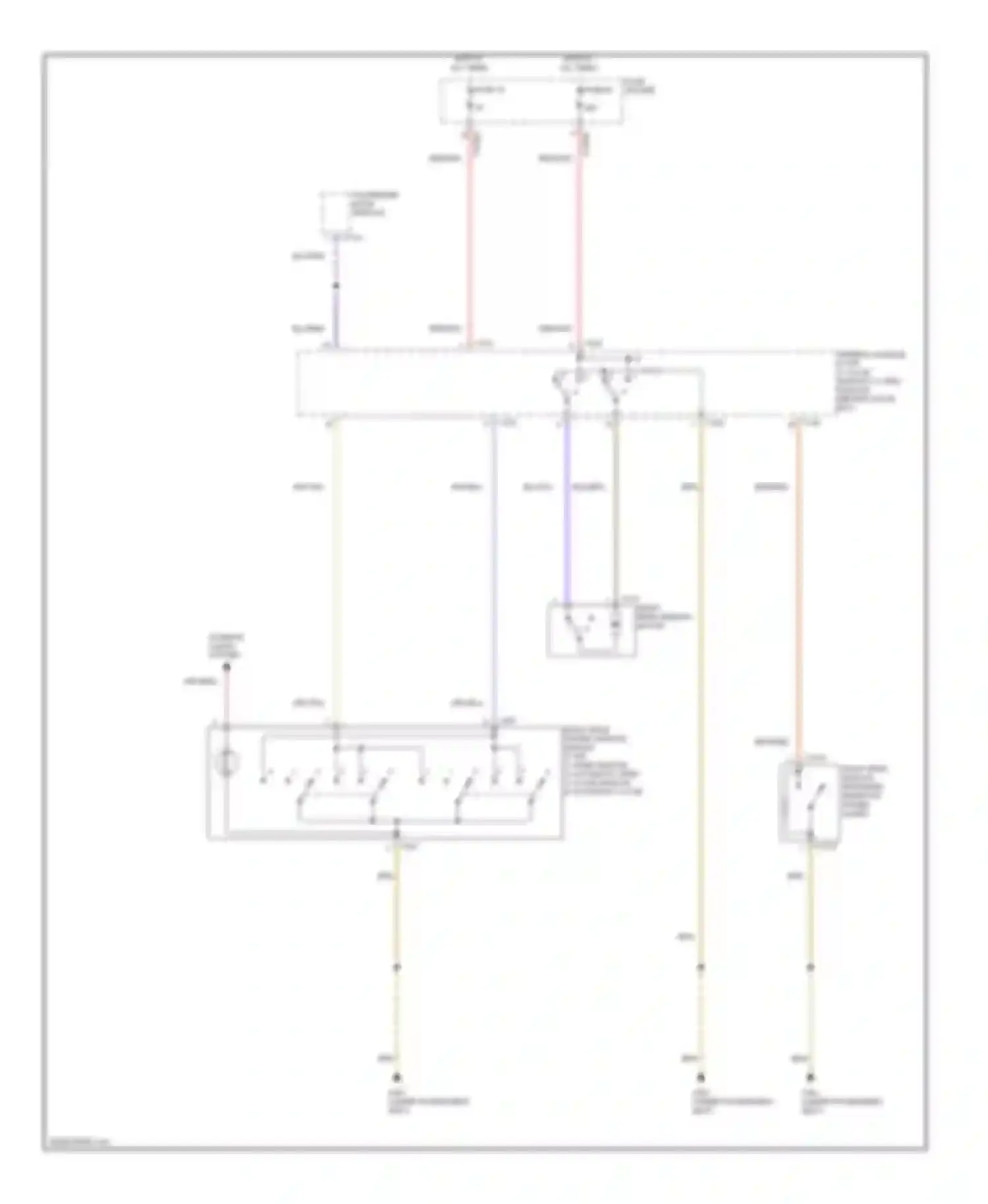X5 BMW E53 facelift (2003-2007): Power windows circuit (3 of 3)