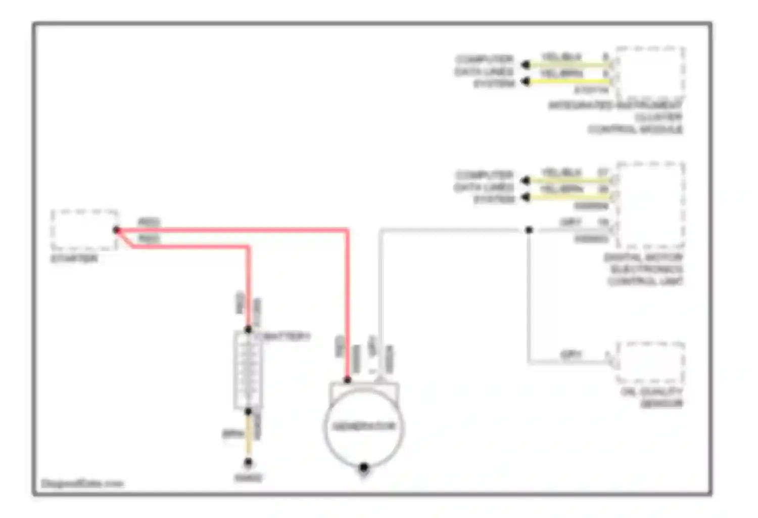 X5 BMW E53 facelift (2003-2007): 4.4l, charging circuit