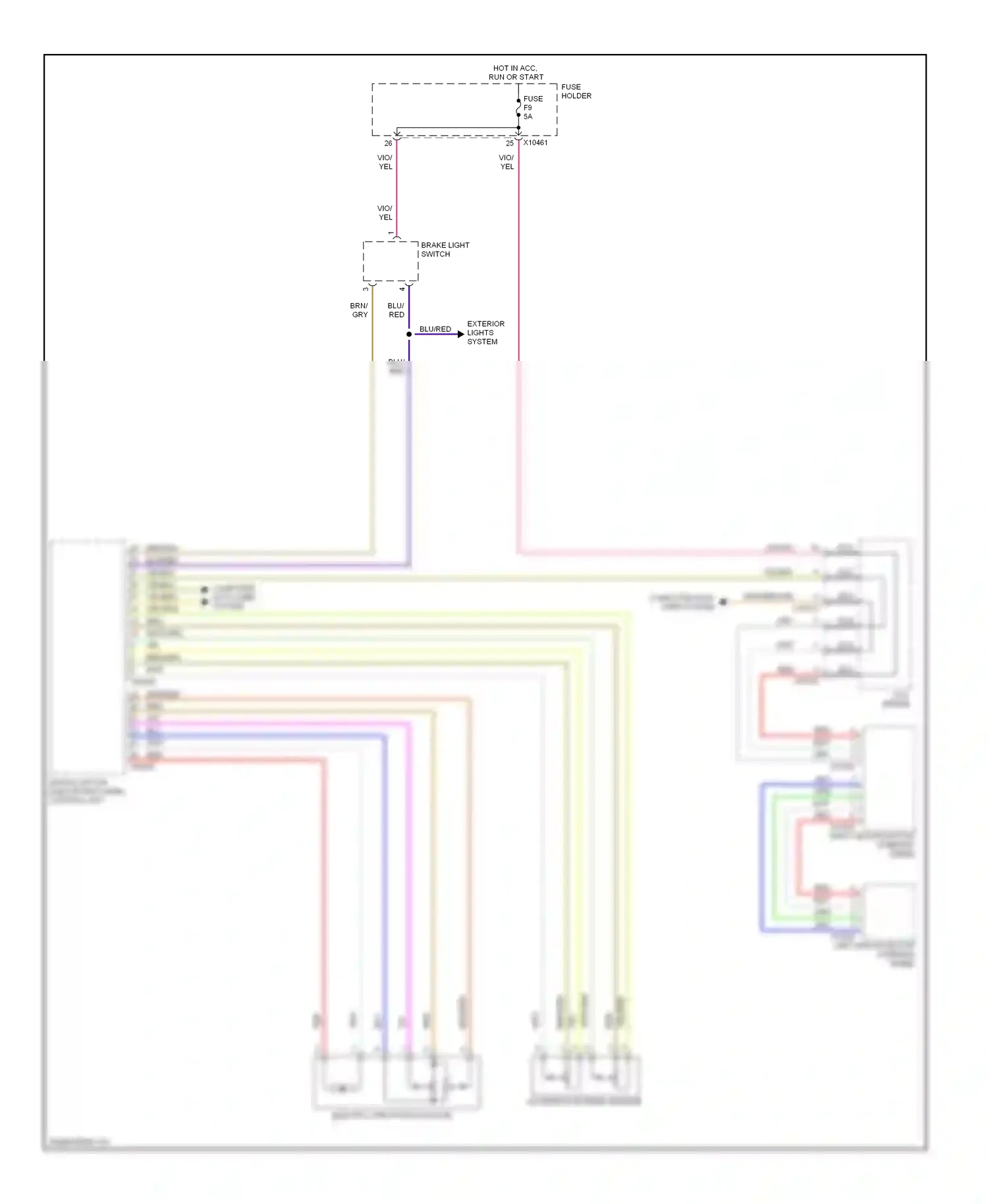 Wiring diagram accelerator pedal module for BMW X5 E53 facelift (2003-2007) (1 of 4)