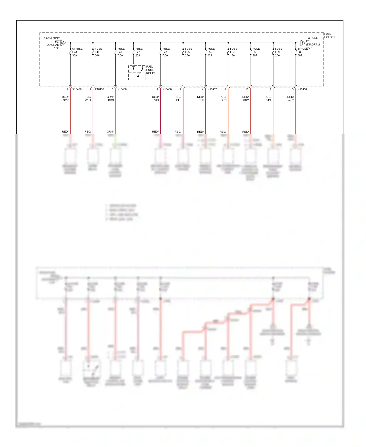 Wiring diagram ags transmission control module for BMW X5 E53 facelift (2003-2007) (3 of 5)