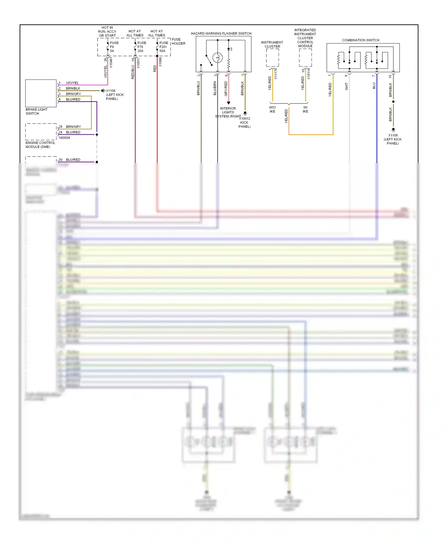 Wiring diagram blu for BMW X5 E53 facelift (2003-2007) (22 of 76)
