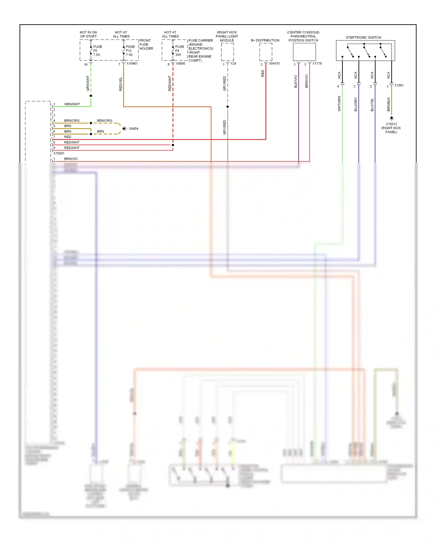Wiring diagram blu/gry for BMW X5 E53 facelift (2003-2007) (11 of 22)