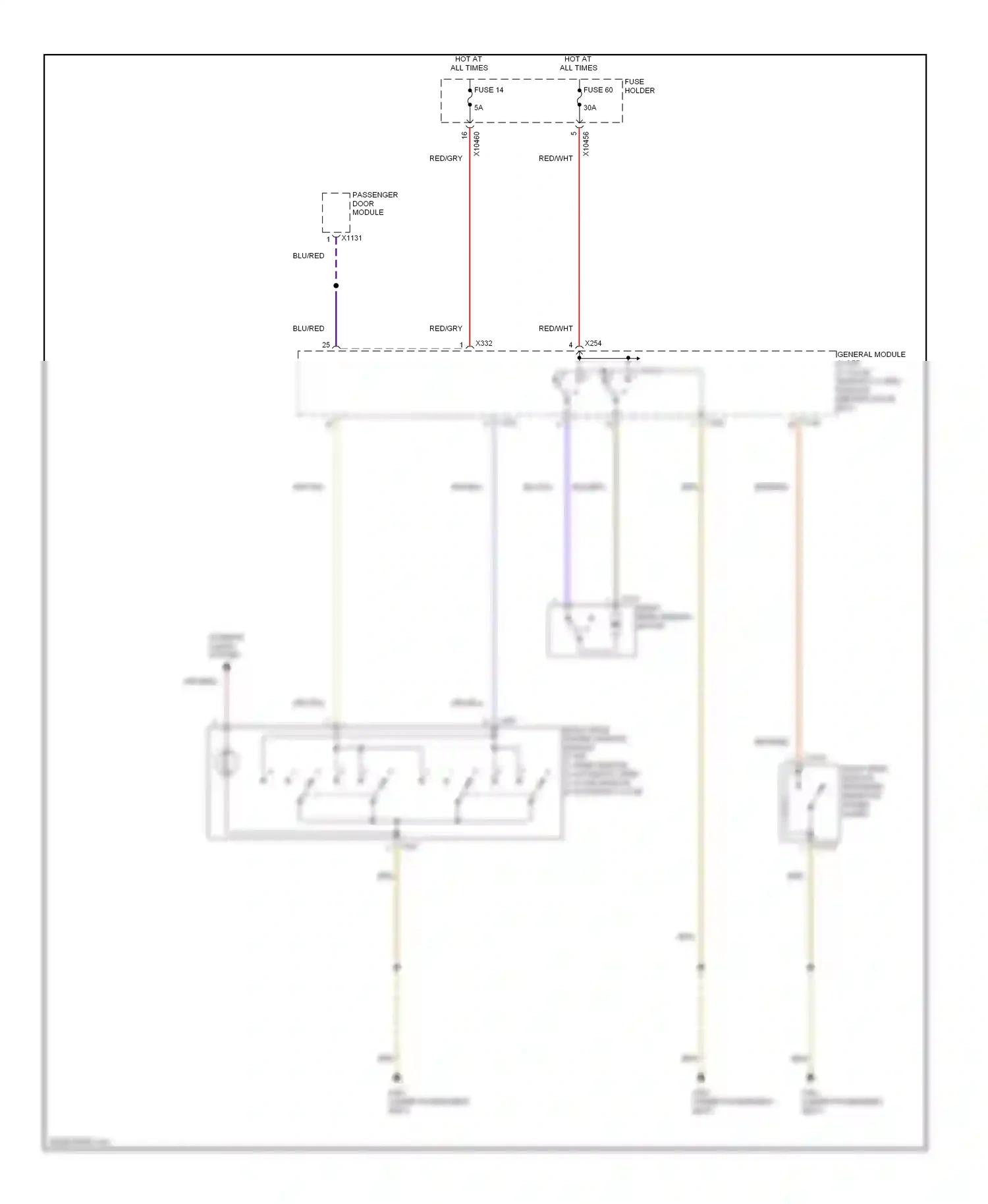 Wiring diagram blu/vio for BMW X5 E53 facelift (2003-2007) (3 of 5)