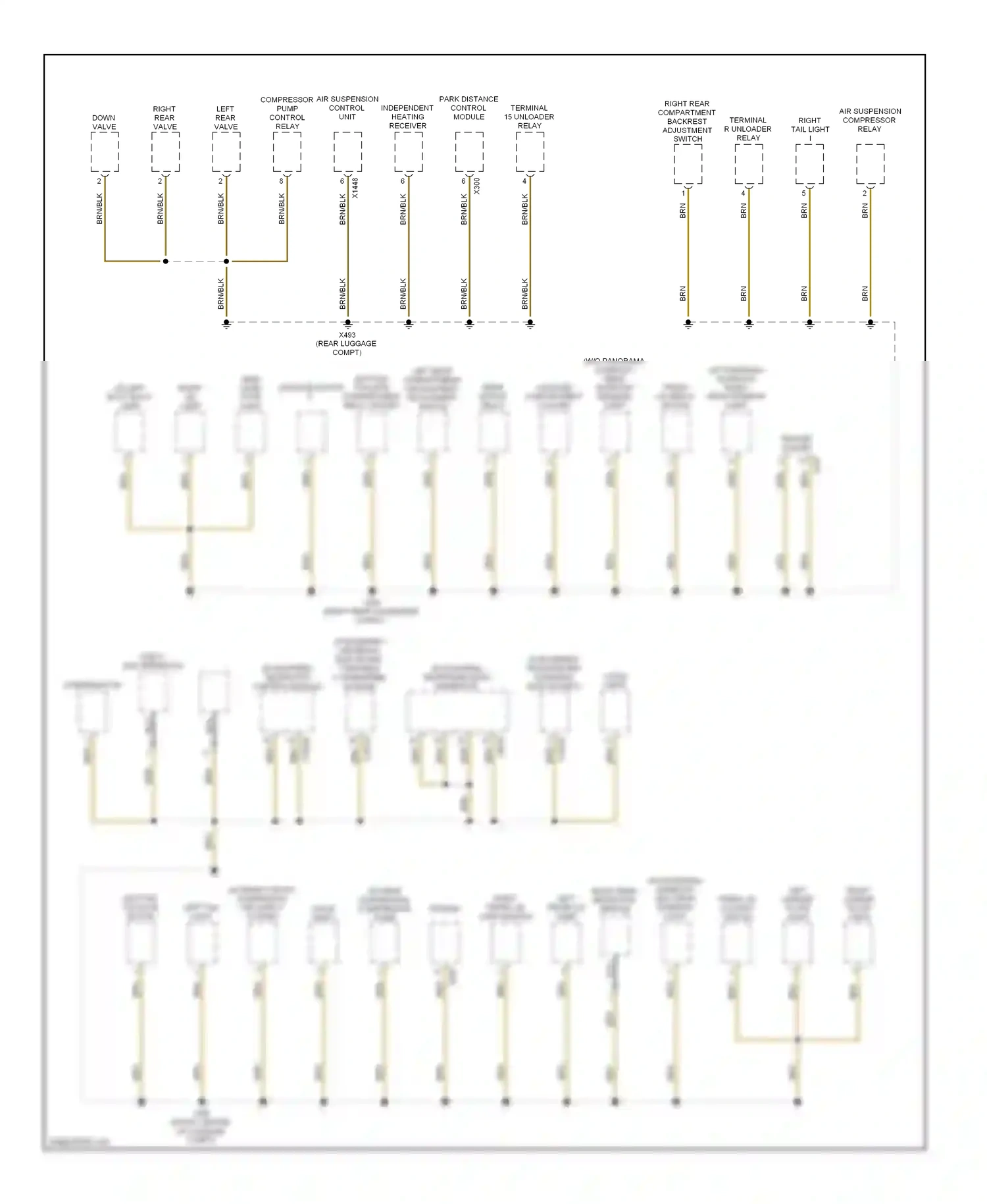 Wiring diagram brn for BMW X5 E53 facelift (2003-2007) (93 of 123)