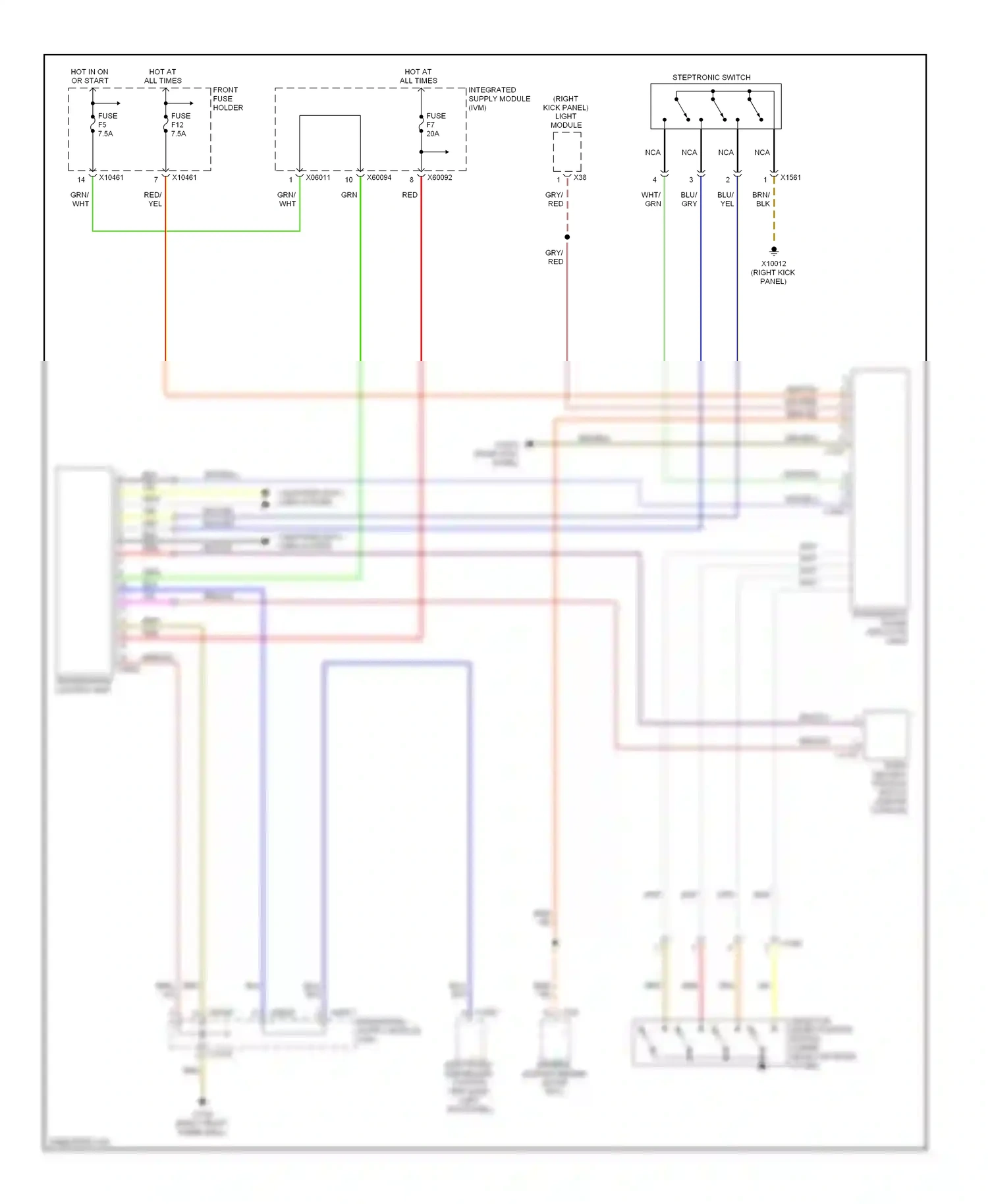 Wiring diagram brn/blk for BMW X5 E53 facelift (2003-2007) (52 of 58)