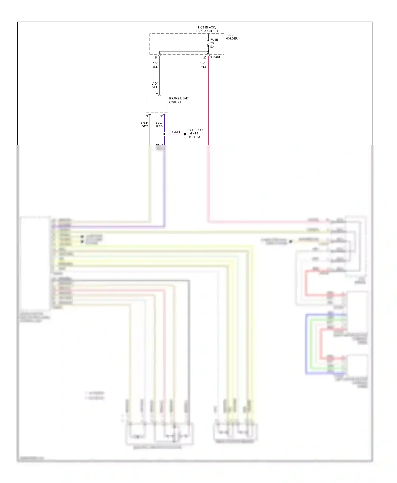 Wiring diagram brn/grn for BMW X5 E53 facelift (2003-2007) (1 of 26)