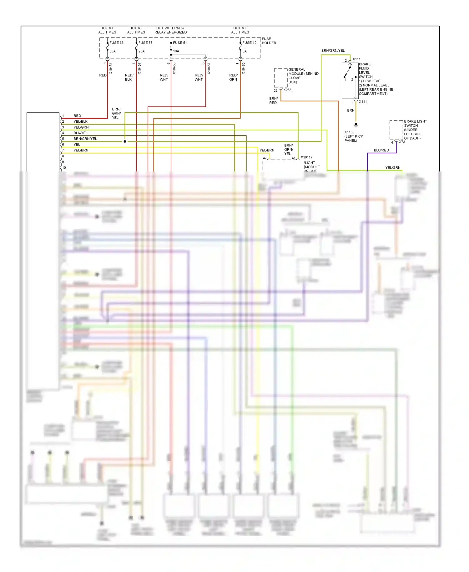 Wiring diagram brn/red for BMW X5 E53 facelift (2003-2007) (4 of 22)
