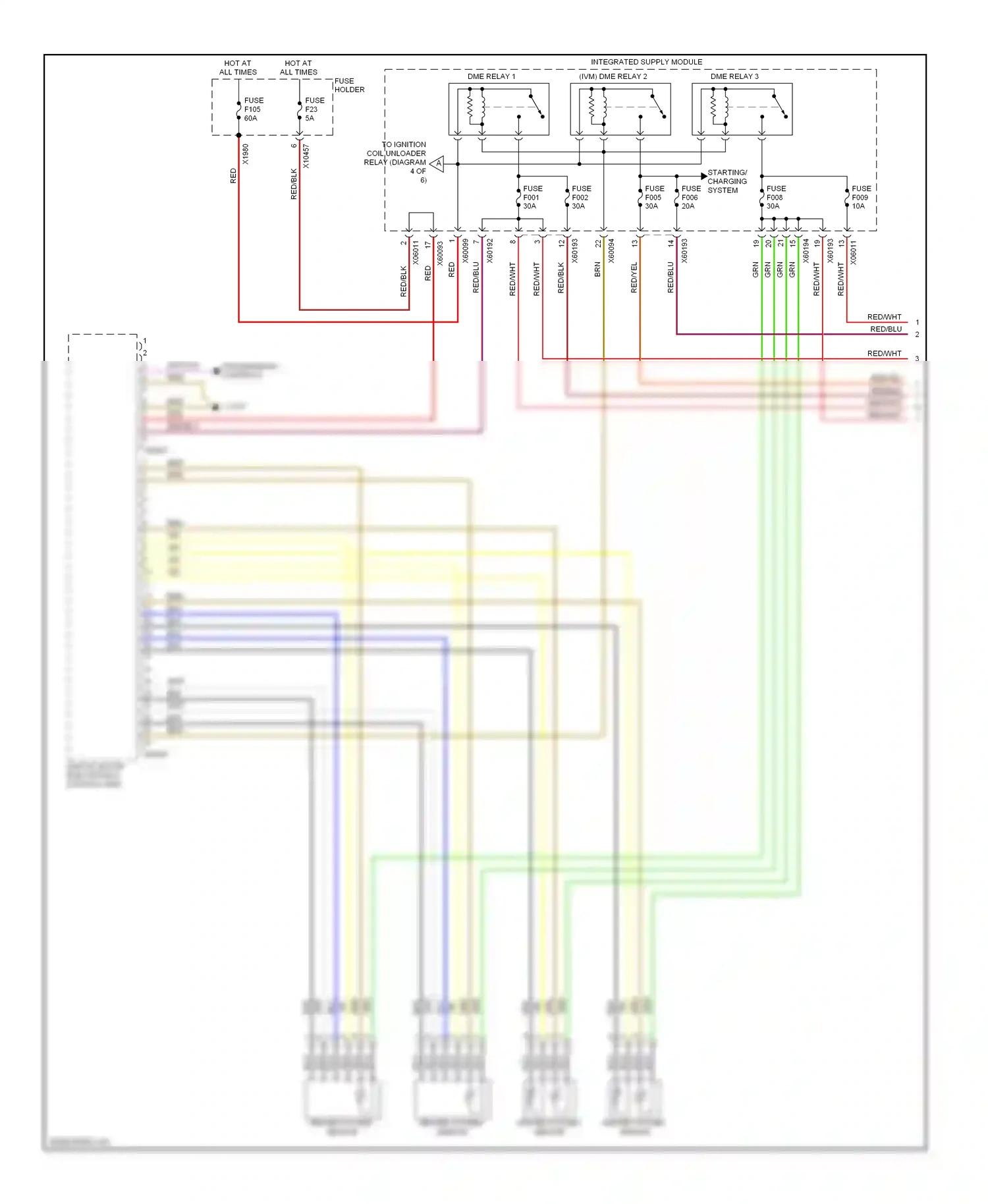 Wiring diagram digital motor electronics control unit for BMW X5 E53 facelift (2003-2007) (5 of 11)