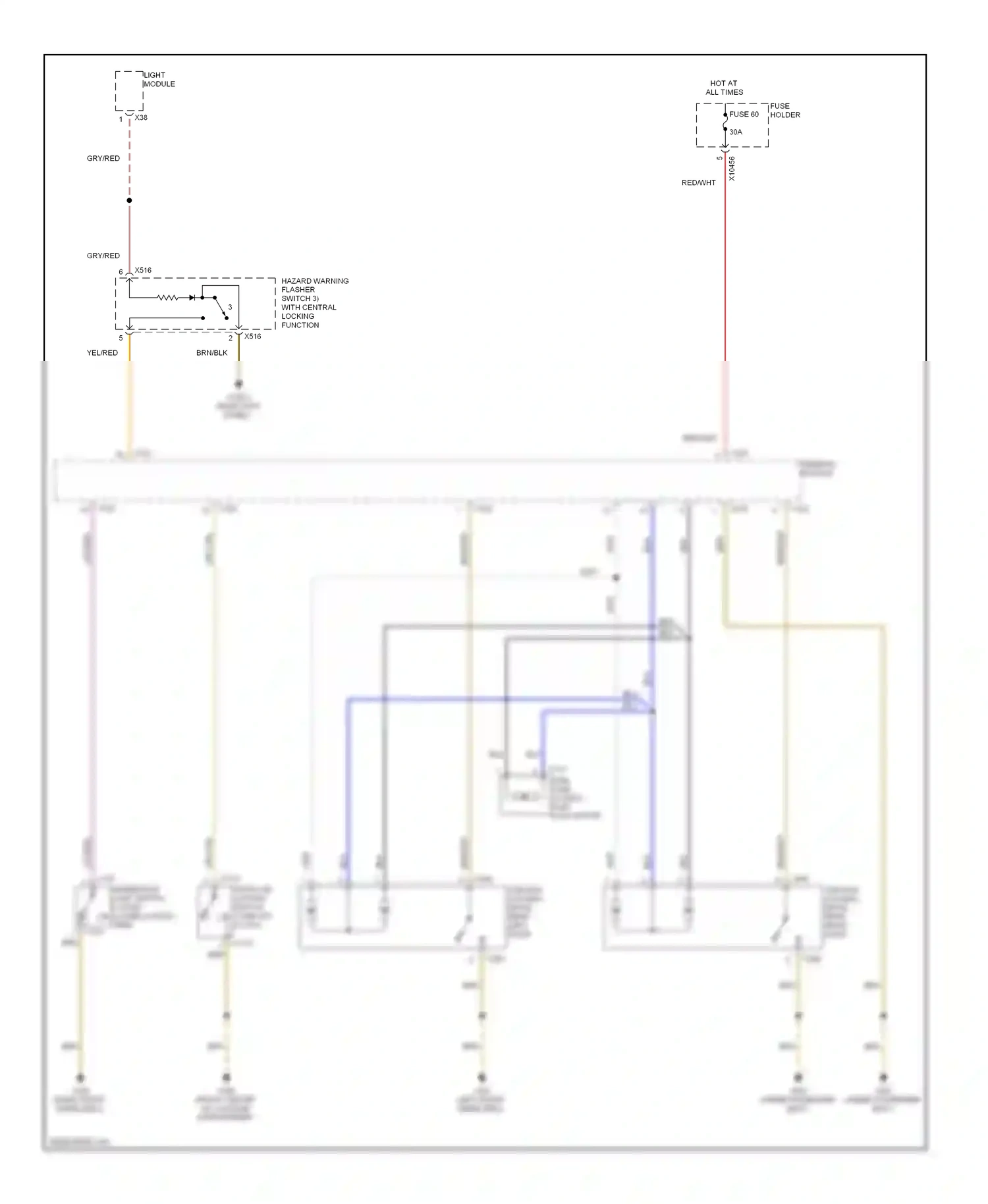 Wiring diagram fuse holder for BMW X5 E53 facelift (2003-2007) (6 of 74)
