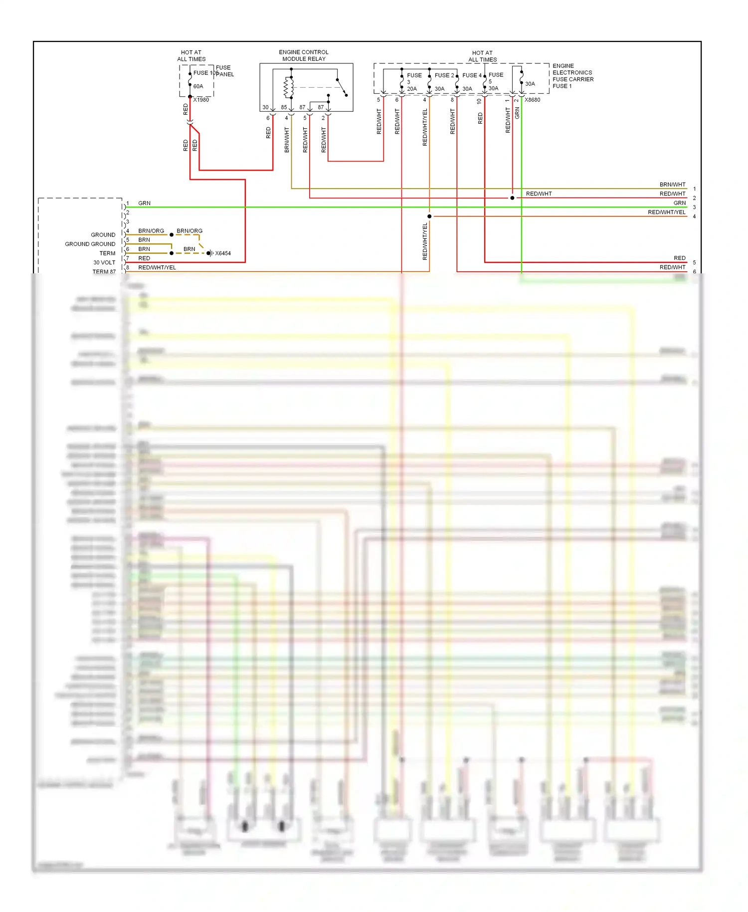 Wiring diagram gry for BMW X5 E53 facelift (2003-2007) (11 of 49)