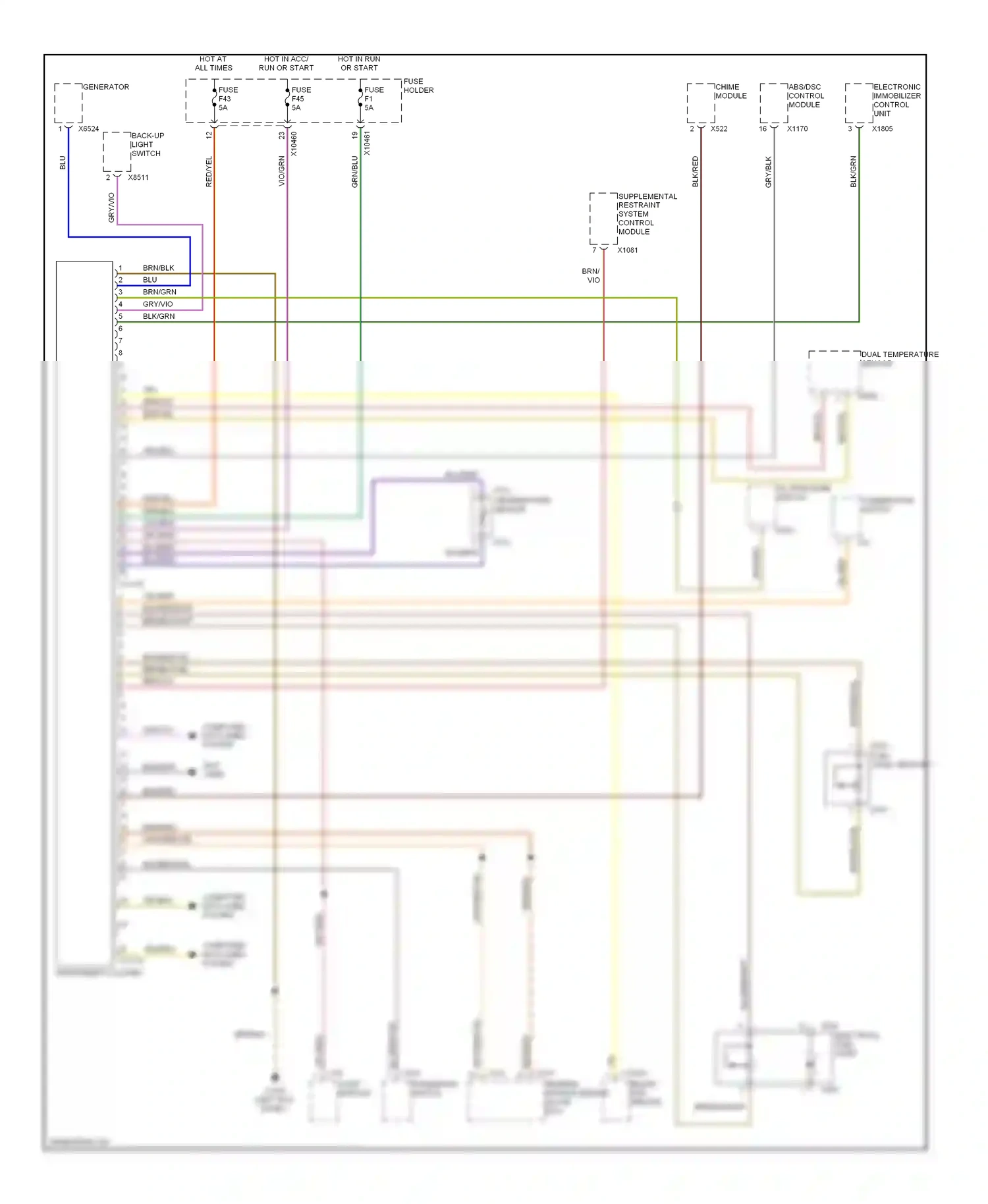 Wiring diagram gry/blk for BMW X5 E53 facelift (2003-2007) (12 of 25)
