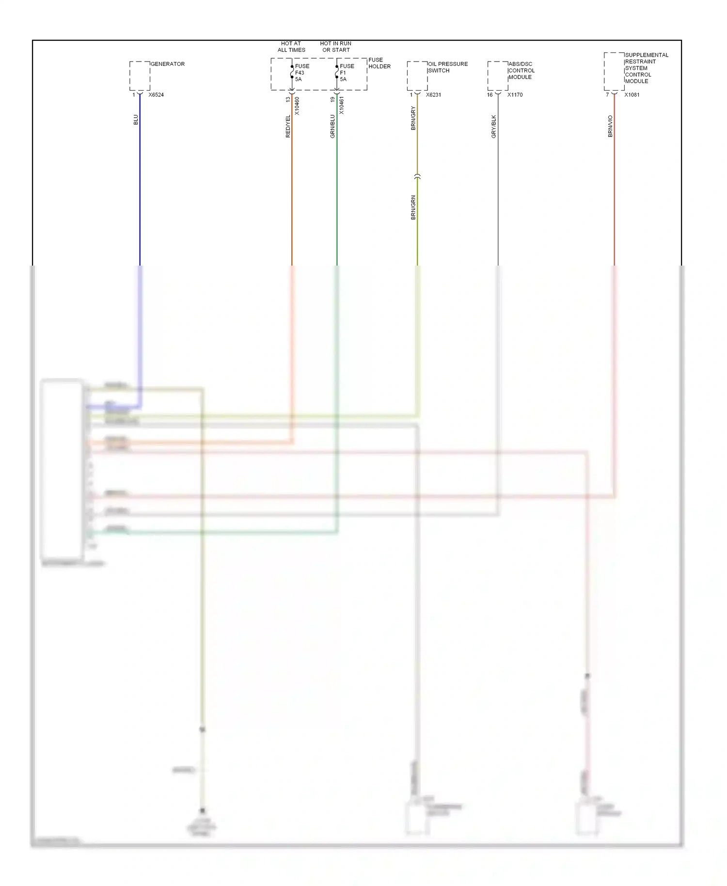 Wiring diagram gry/blk for BMW X5 E53 facelift (2003-2007) (11 of 25)