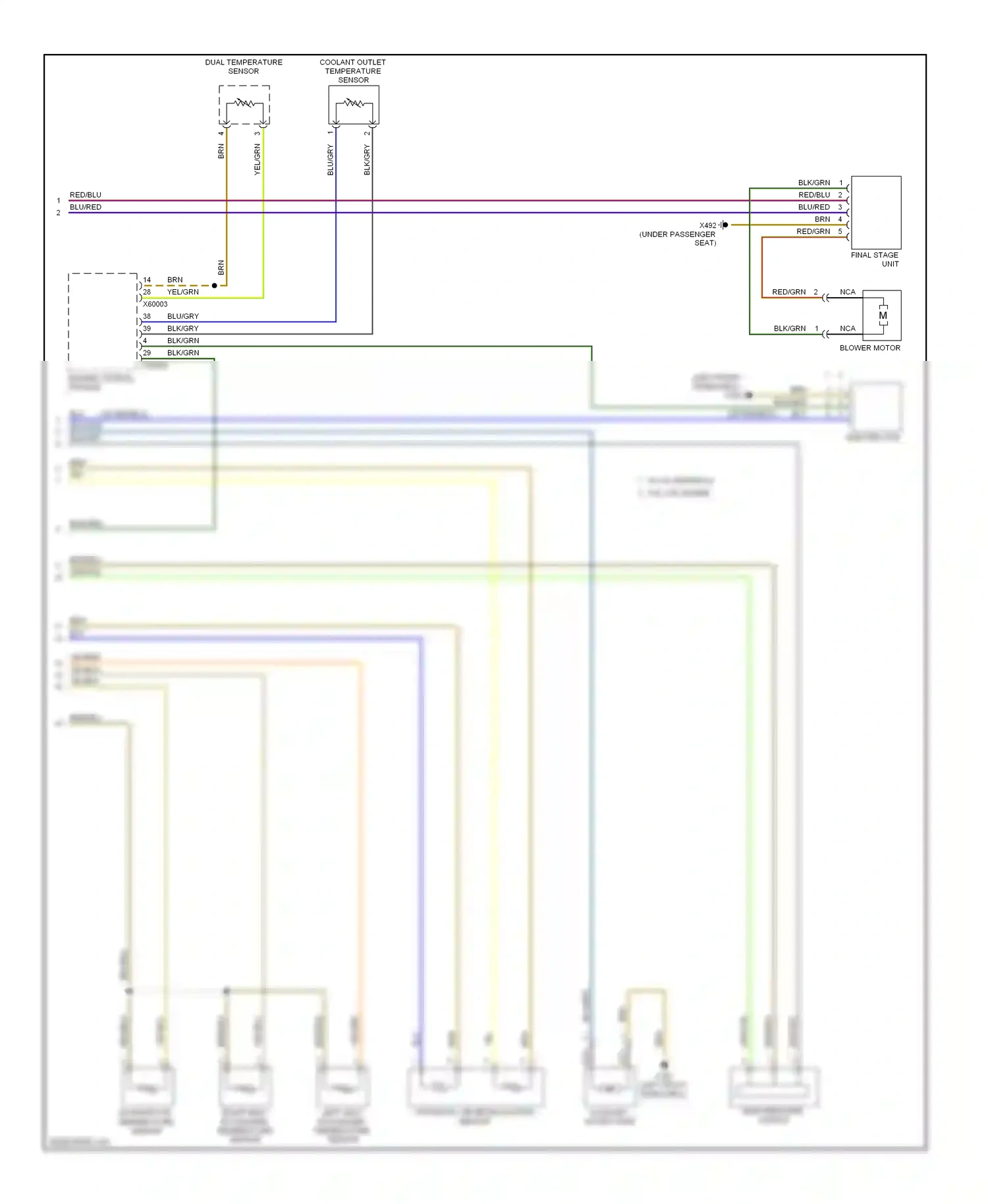 Wiring diagram high pressure switch for BMW X5 E53 facelift (2003-2007) (2 of 3)