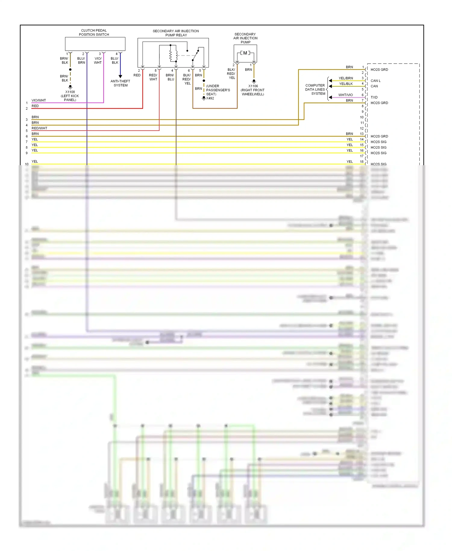 Wiring diagram ignition coils for BMW X5 E53 facelift (2003-2007) (1 of 3)