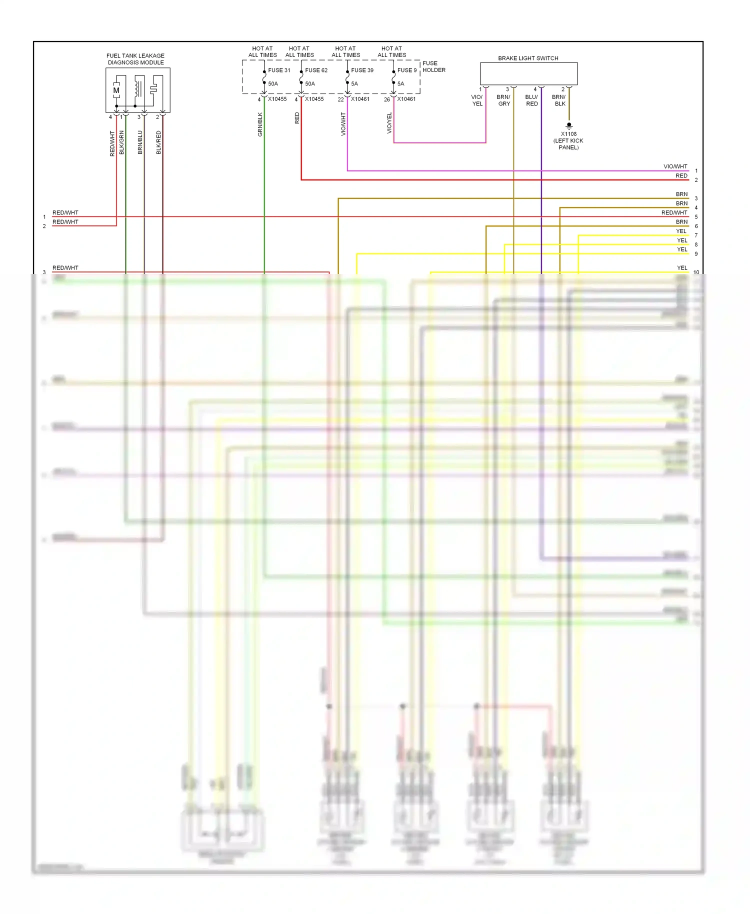 Wiring diagram pedal position sensor for BMW X5 E53 facelift (2003-2007) (2 of 2)