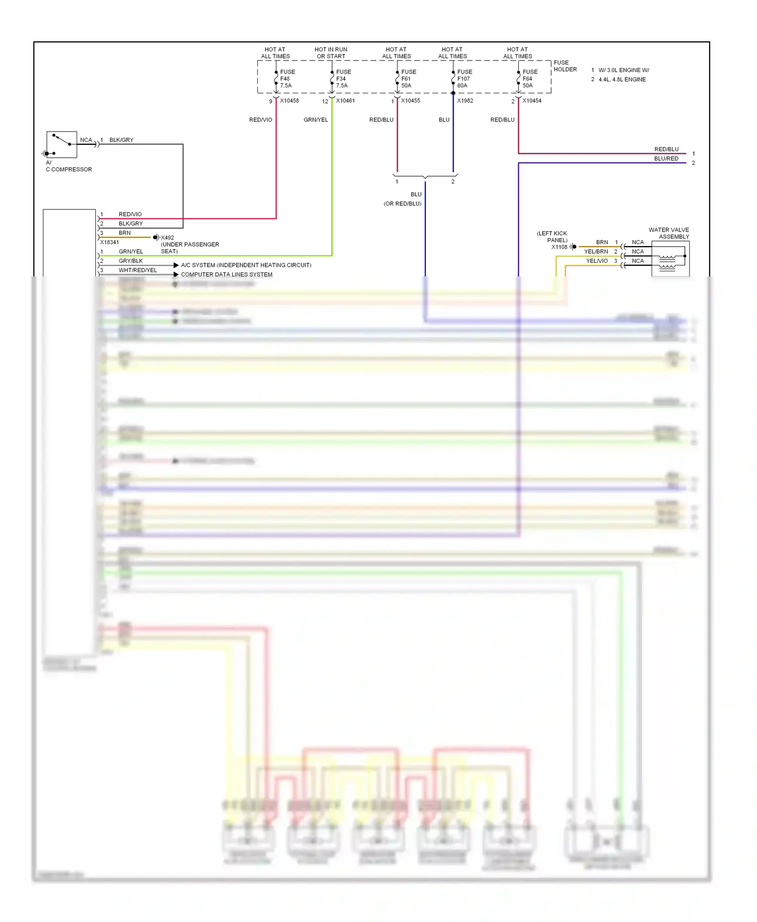 Wiring diagram red for BMW X5 E53 facelift (2003-2007) (6 of 83)