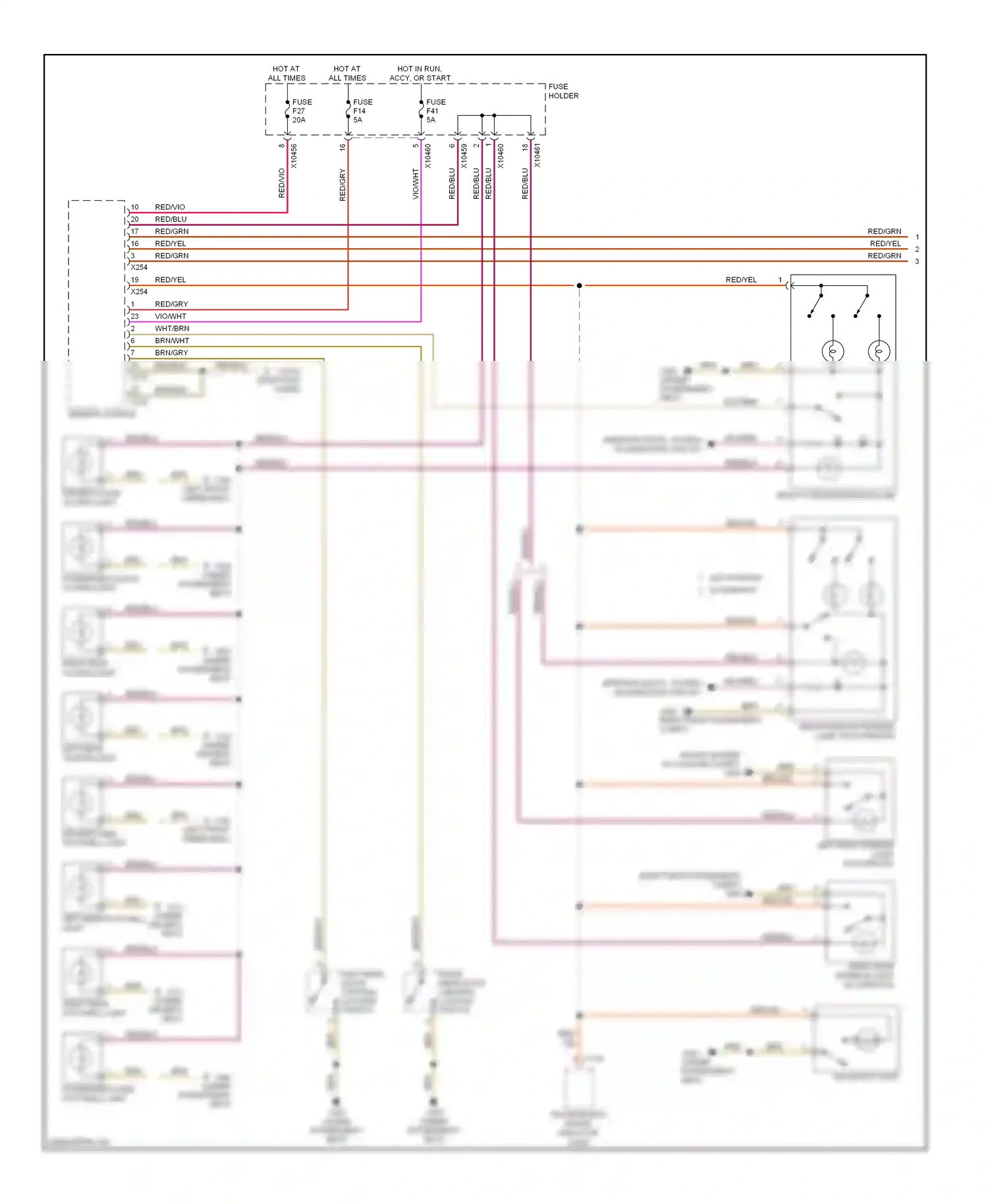 Wiring diagram red/gry for BMW X5 E53 facelift (2003-2007) (3 of 10)