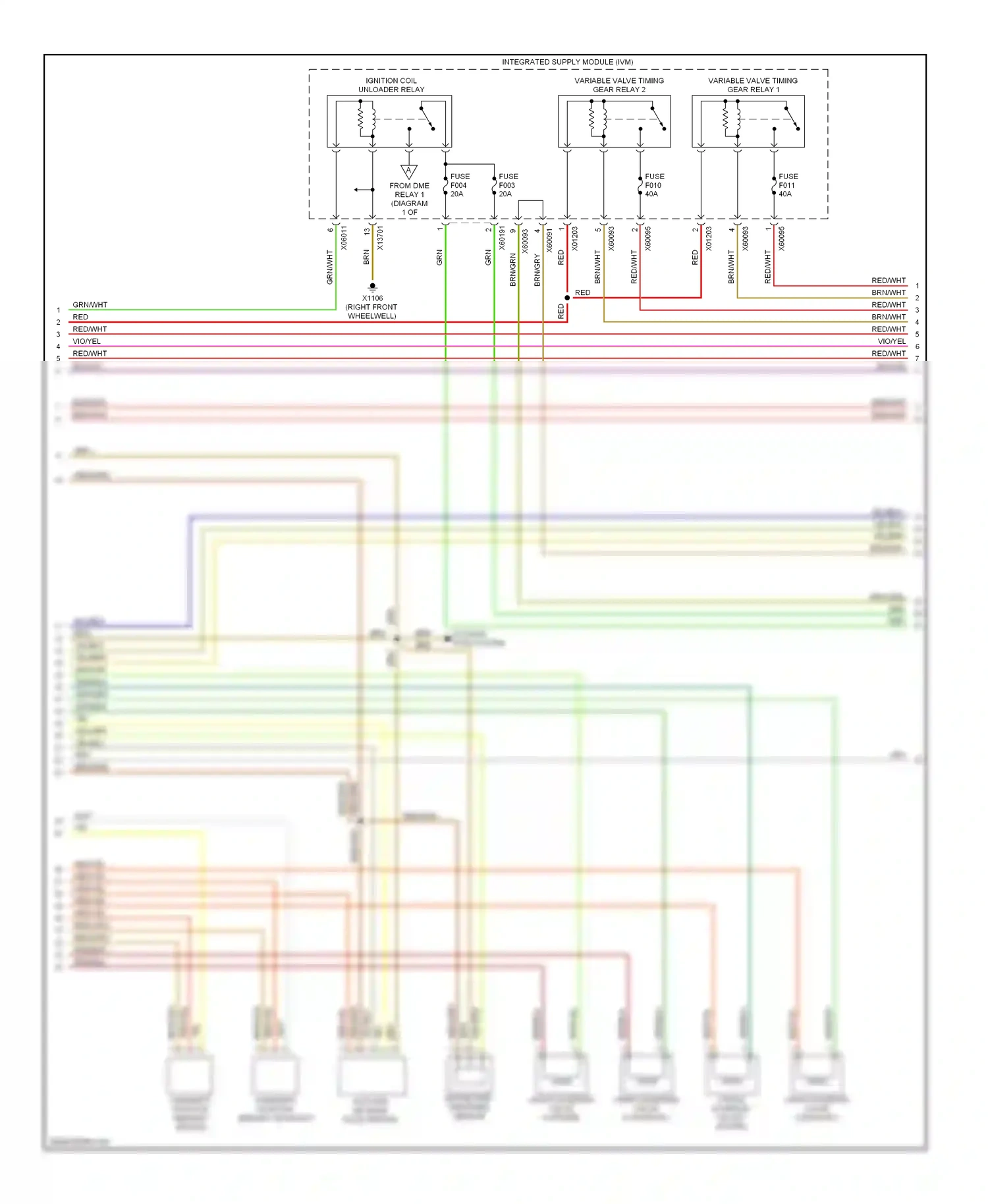 Wiring diagram red/wht for BMW X5 E53 facelift (2003-2007) (15 of 49)