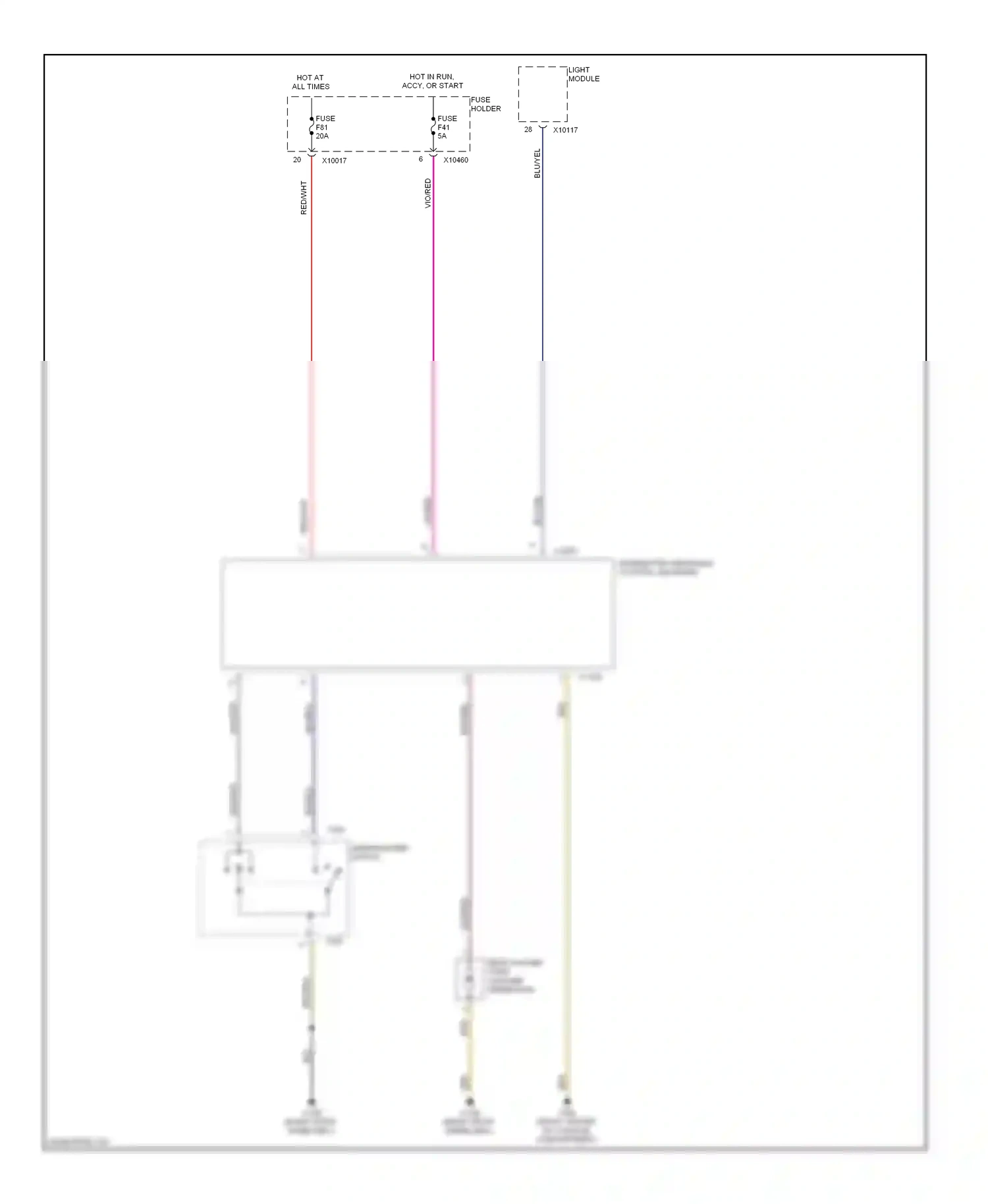 Wiring diagram vio/red for BMW X5 E53 facelift (2003-2007) (7 of 7)