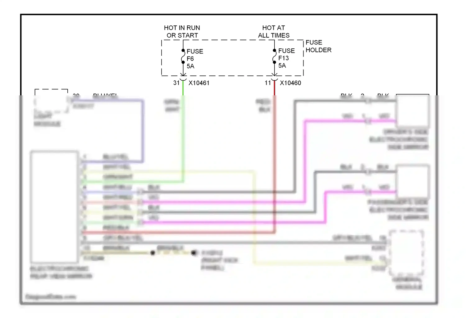 Wiring diagram wht for BMW X5 E53 facelift (2003-2007) (57 of 81)