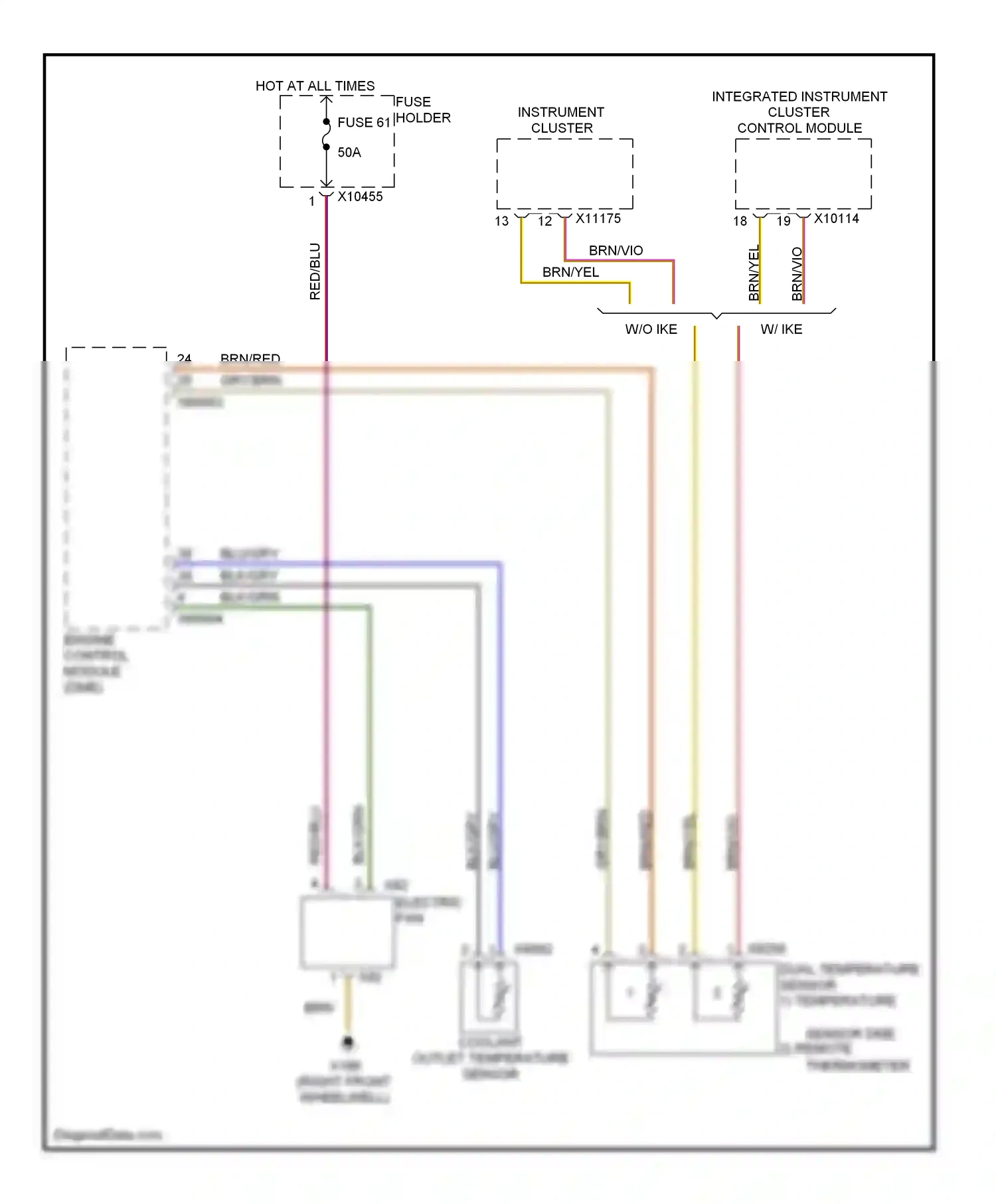 Wiring diagram w/o ike for BMW X5 E53 facelift (2003-2007) (1 of 5)