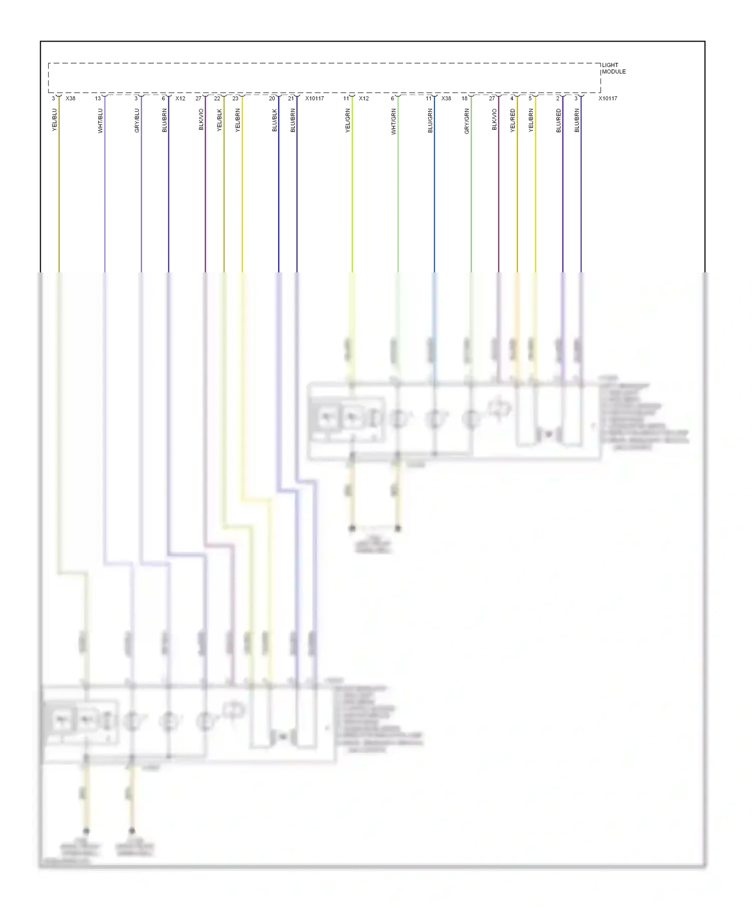 Wiring diagram yel/red for BMW X5 E53 facelift (2003-2007) (19 of 31)