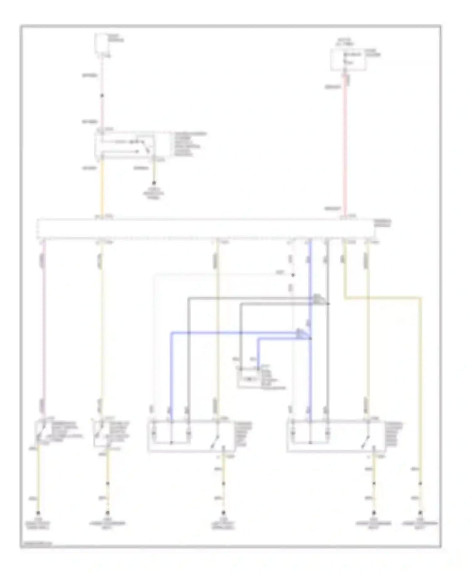 X5 BMW E53 (1999-2003): Anti-theft & central locking circuit, early production (2 of 3)