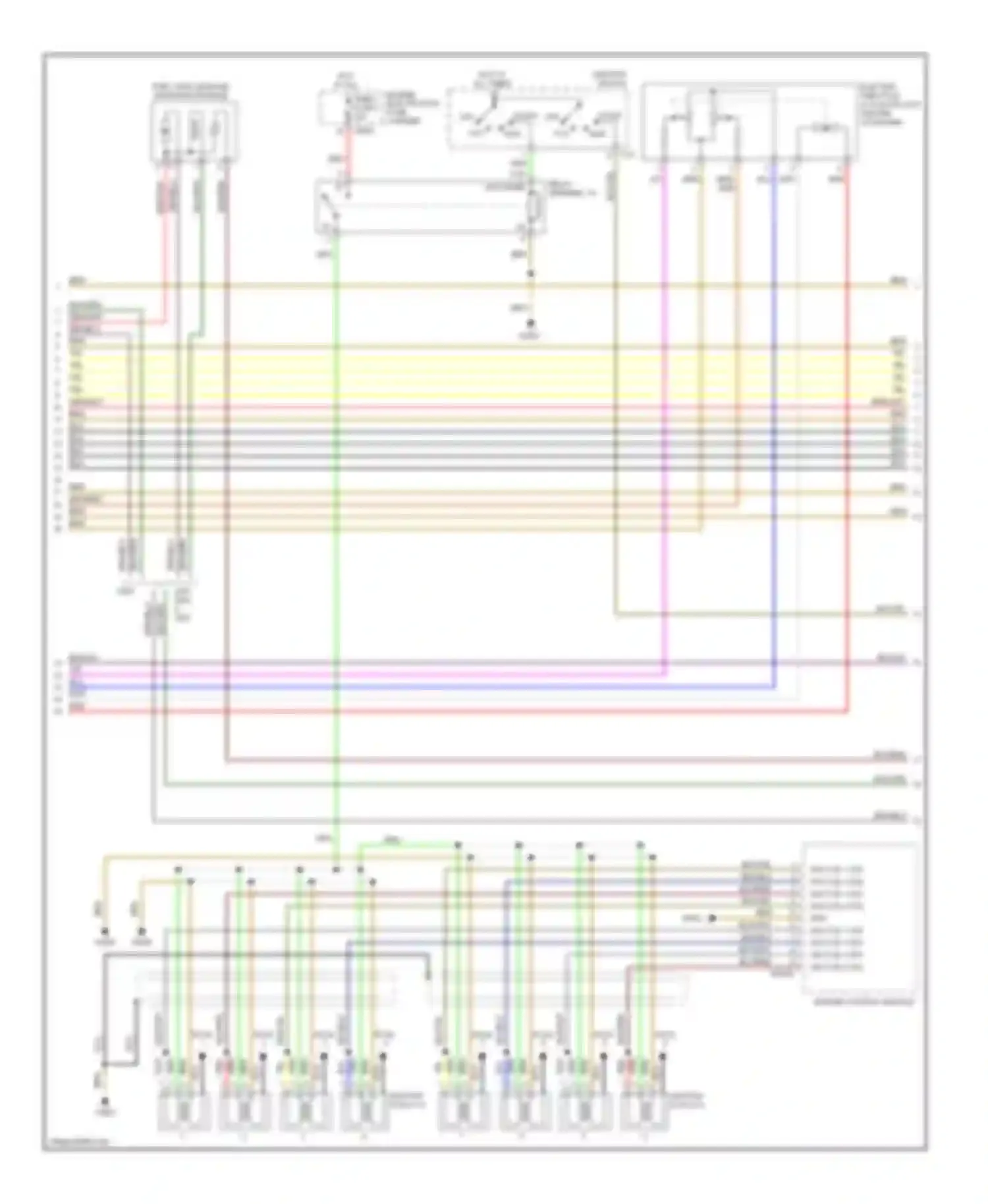 X5 BMW E53 (1999-2003): Wiring diagram engine performance 4.4l (3 of 4)