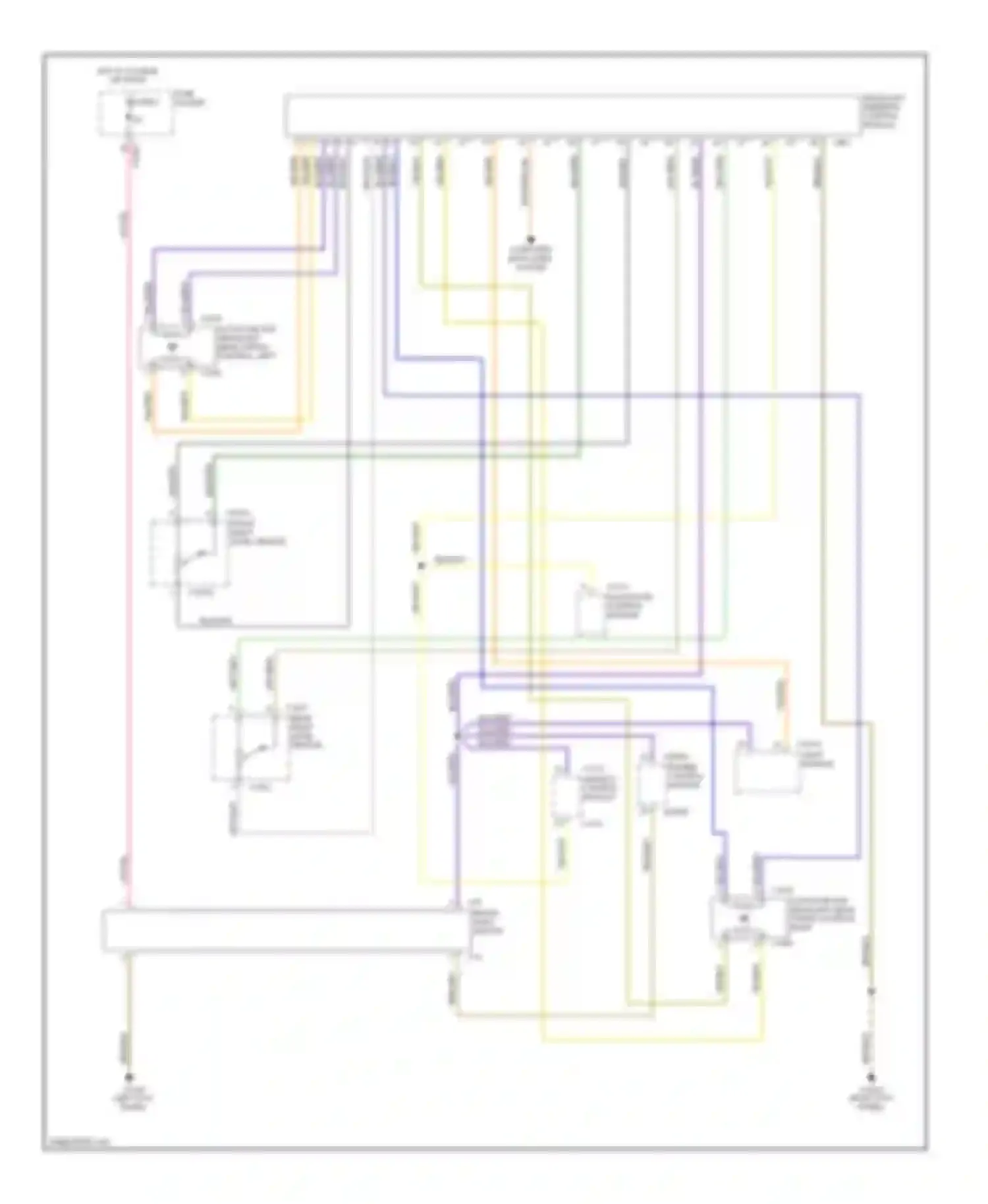 X5 BMW E53 (1999-2003): Headlamps leveling circuit