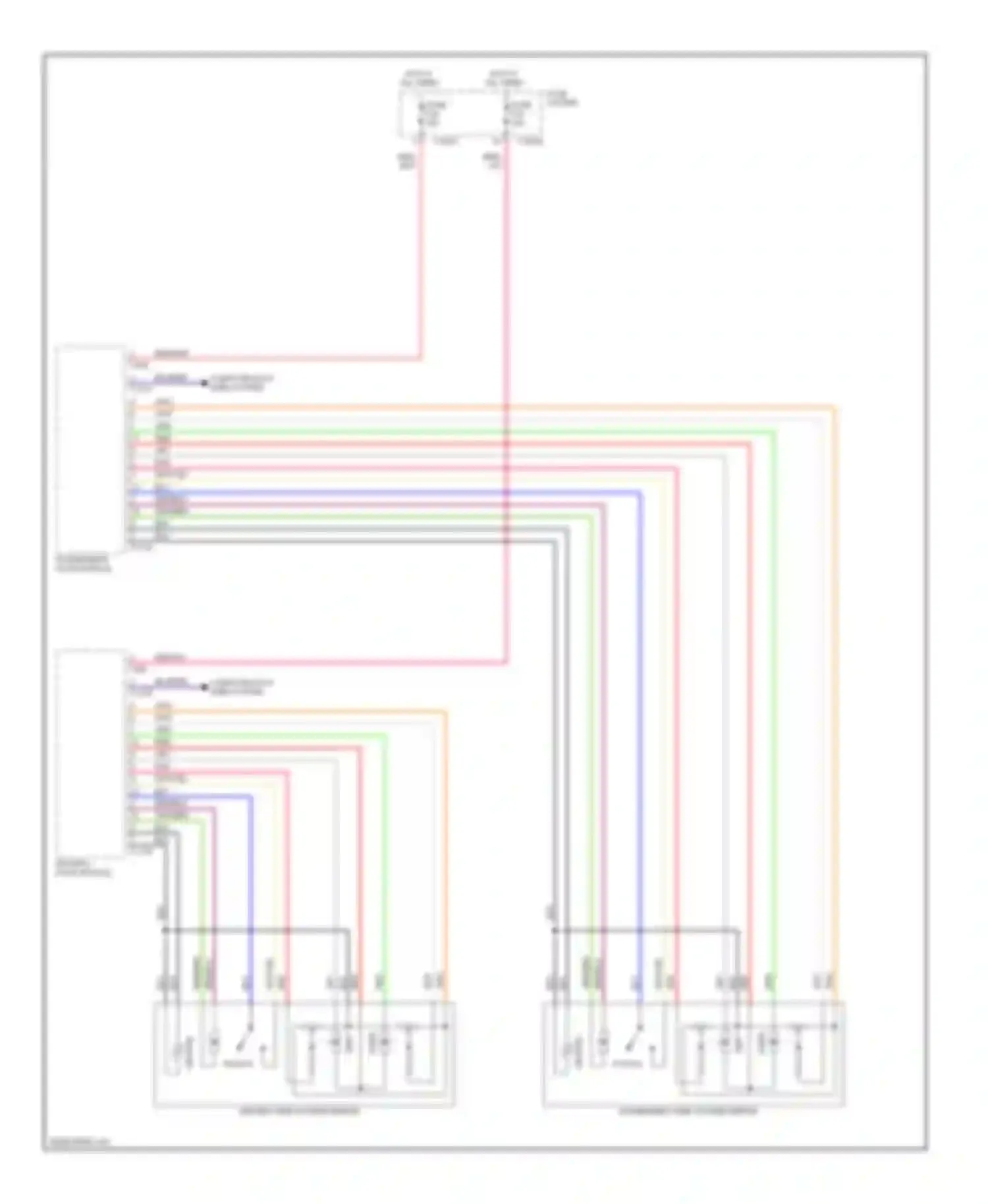 X5 BMW E53 (1999-2003): Memory mirrors circuit