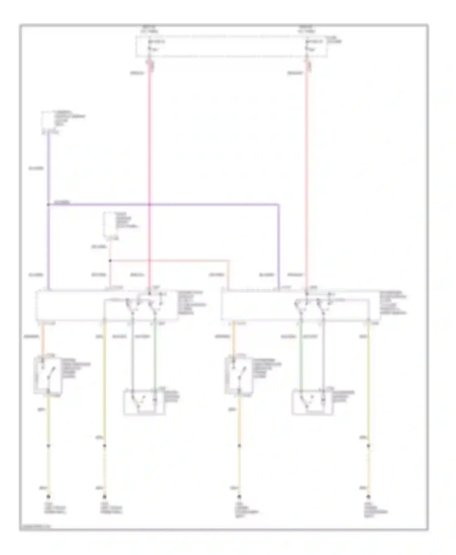 X5 BMW E53 (1999-2003): Power windows circuit (1 of 3)