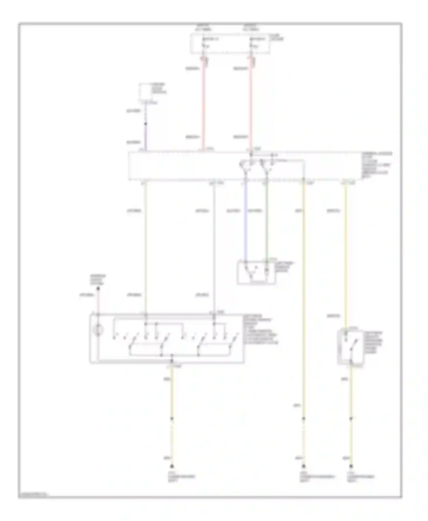 X5 BMW E53 (1999-2003): Power windows circuit (2 of 3)